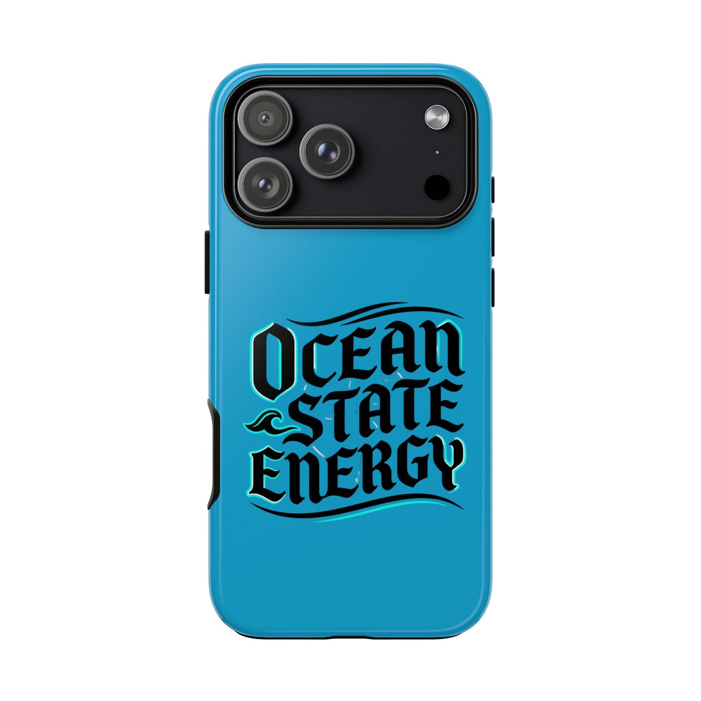 Ocean State Energy Phone Case — Tough Protective iPhone Cover with Nautical Script