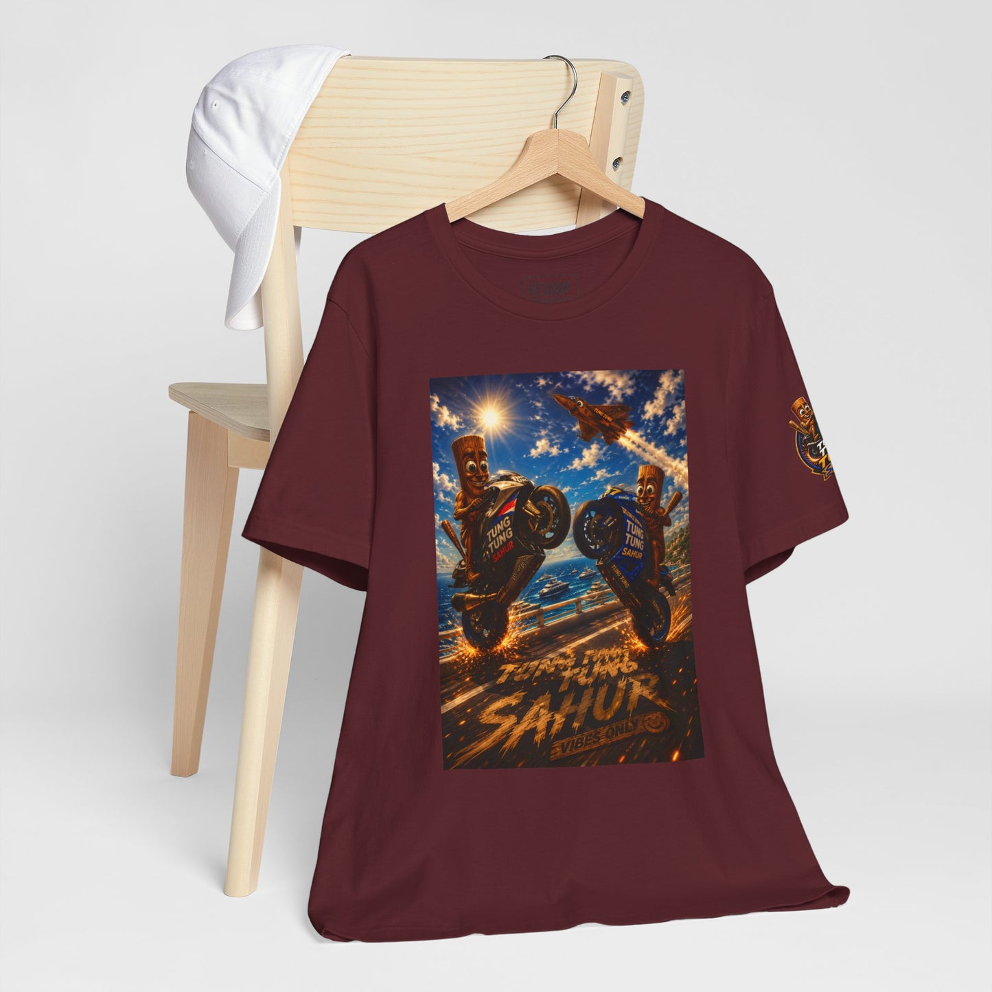 Motorcycle Stunt Tee — Sahara Riders Graphic T-Shirt