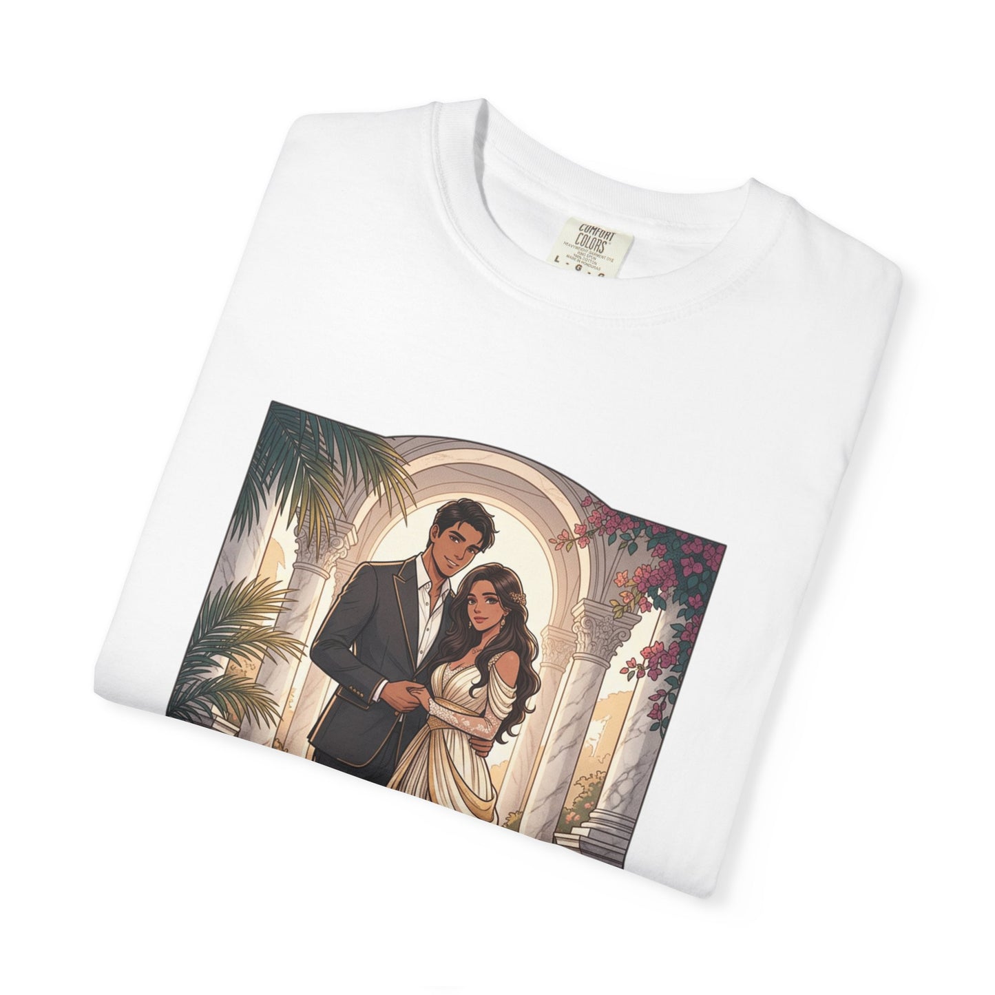 Romantic Vintage Wedding Portrait T-Shirt — "In Every Lifetime, I'd Find You"