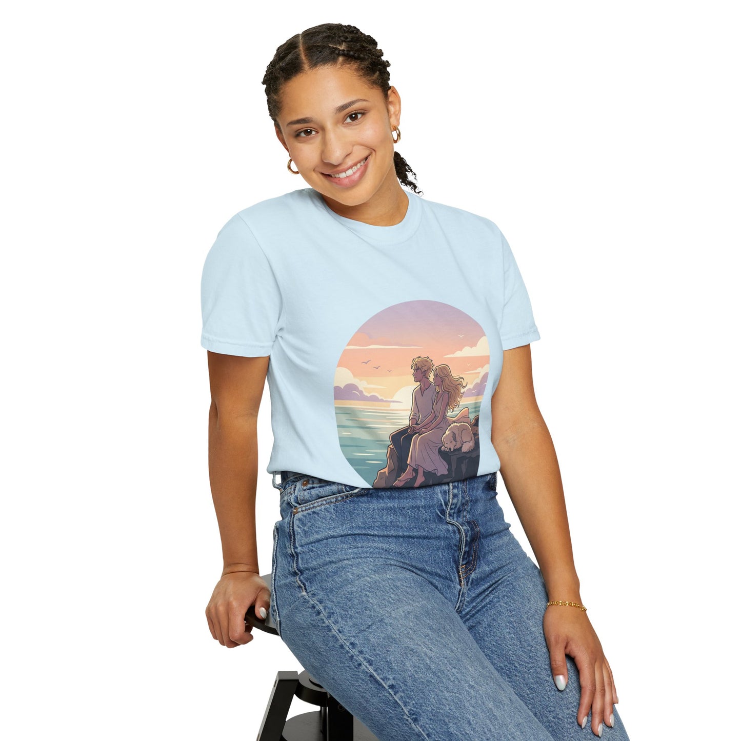 Ocean Sunset Graphic T-Shirt — "The Ocean Already Knows"