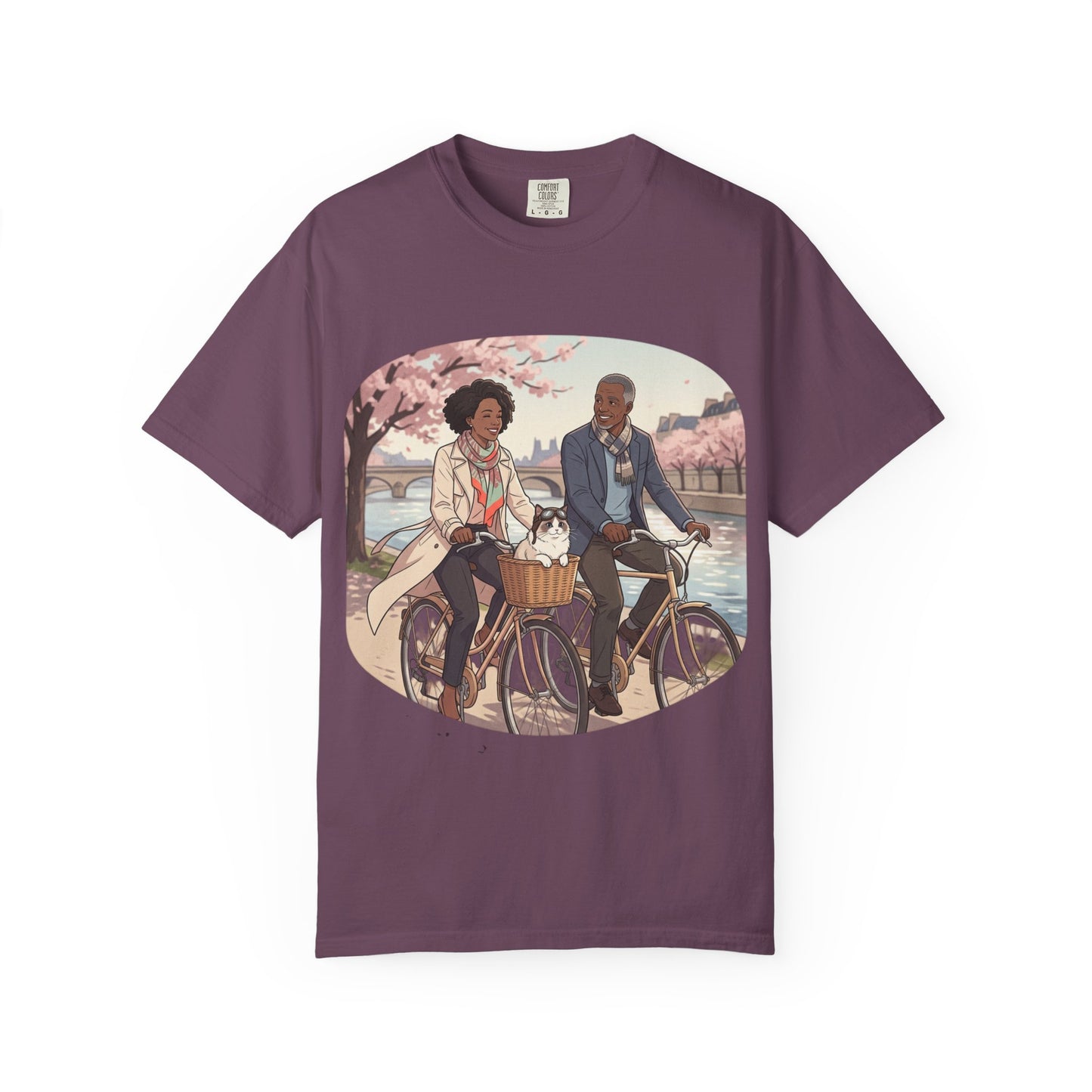 Couples Cherry Blossom Bike Ride T-Shirt