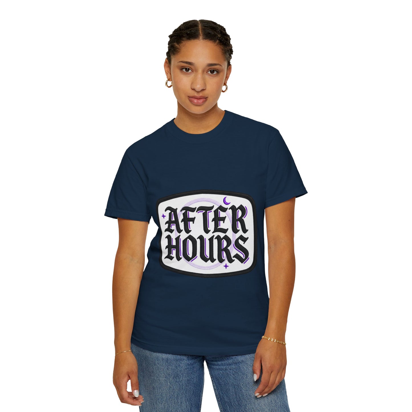After Hours Graphic T-Shirt — Gothic Moon Lounge Tee