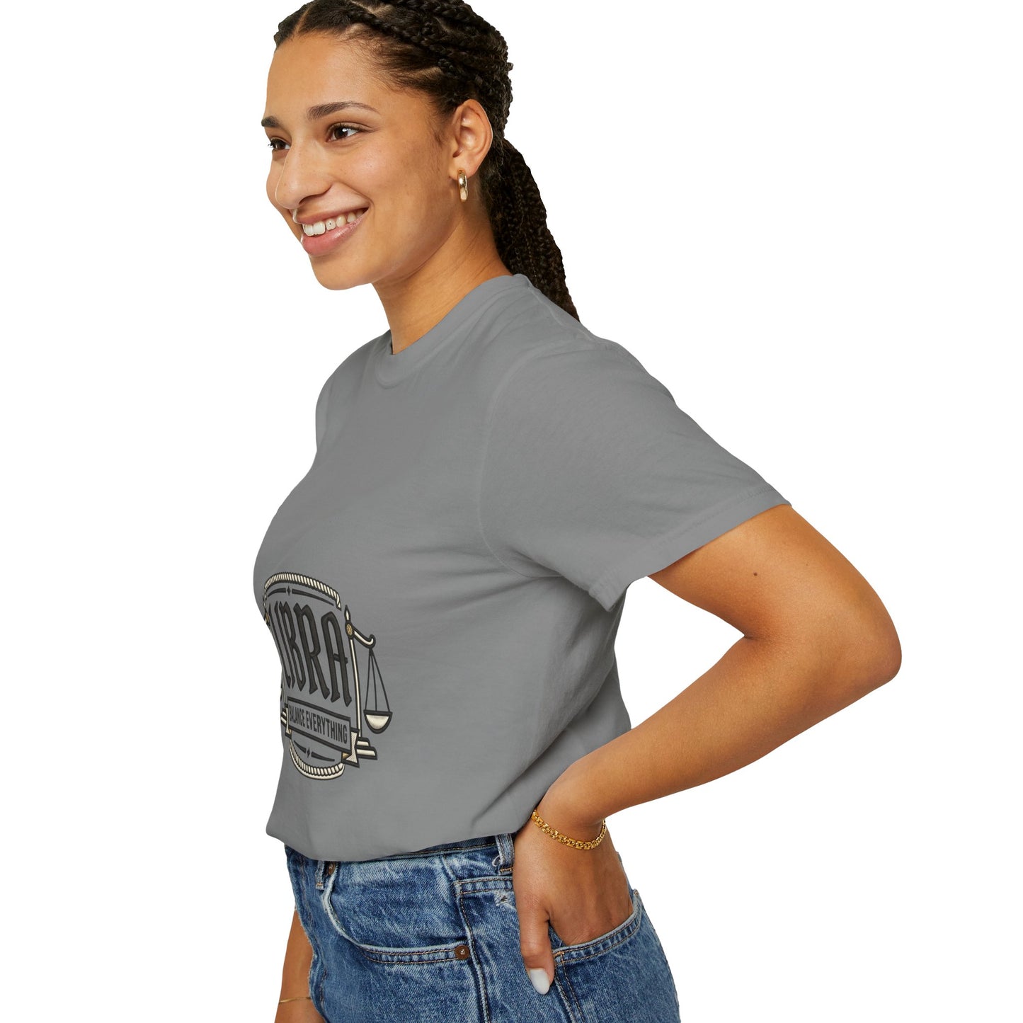 Libra Zodiac T-Shirt — "Balance Everything" Scales Design