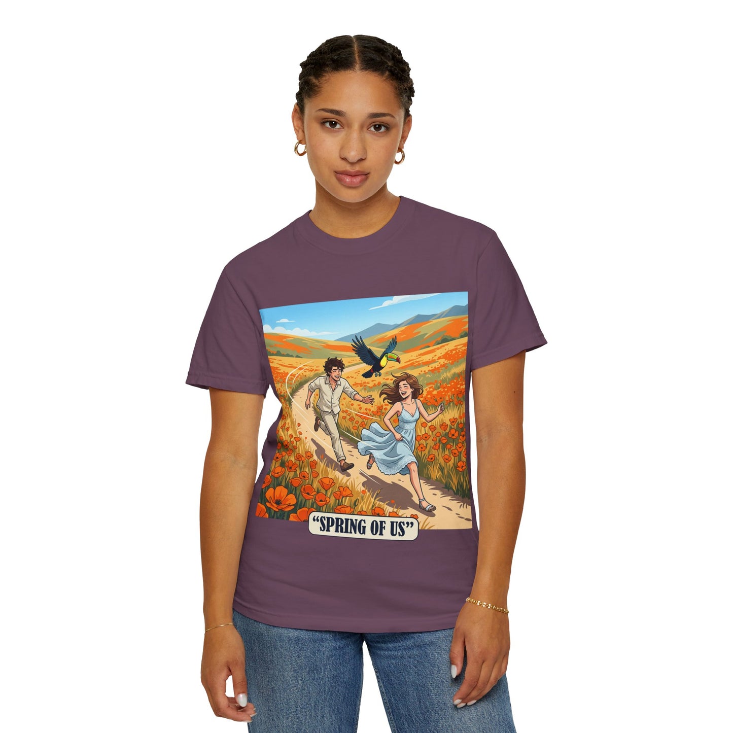 Spring of Us T-Shirt — Romantic Field Illustration Tee