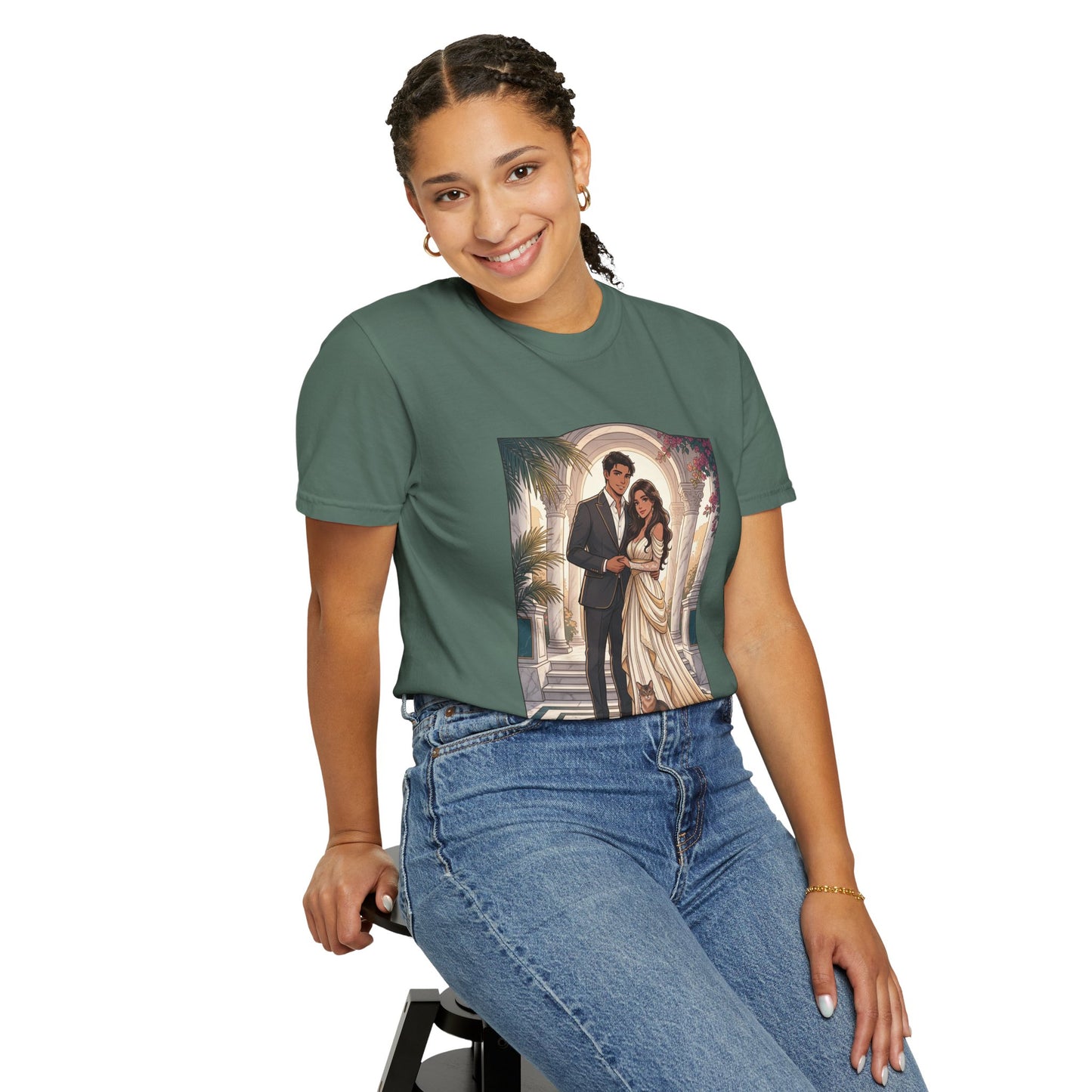 Romantic Vintage Wedding Portrait T-Shirt — "In Every Lifetime, I'd Find You"