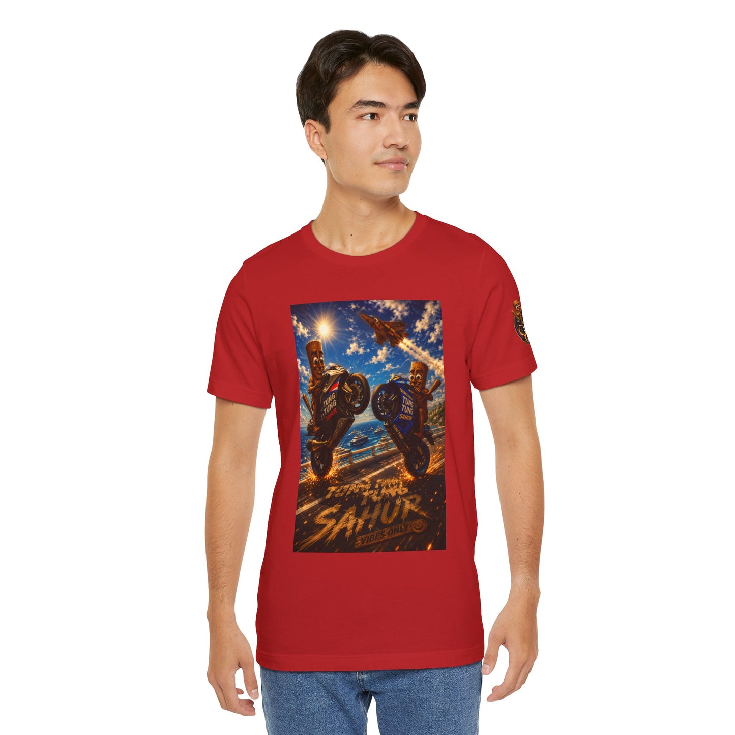 Motorcycle Stunt Tee — Sahara Riders Graphic T-Shirt