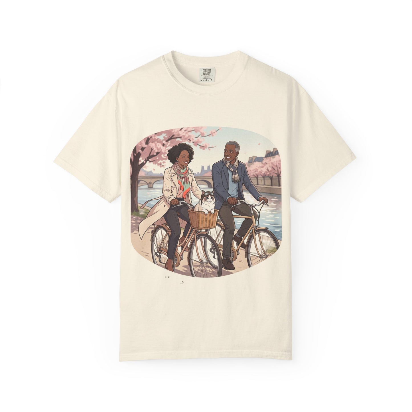 Couples Cherry Blossom Bike Ride T-Shirt