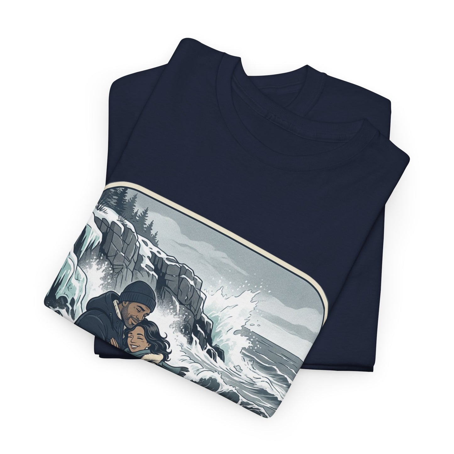 Acadia National Park Tee — Coastal Winter Couple Graphic