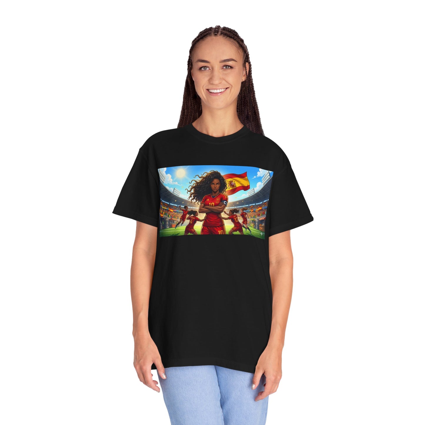 Spain – Female Soccer Champion - Stadium Graphic T-Shirt