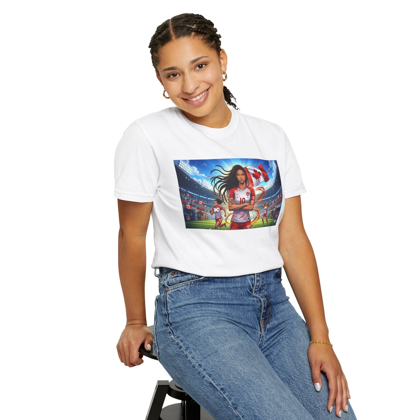 Soccer Star Canada T-Shirt — Women’s Team Jersey Graphic