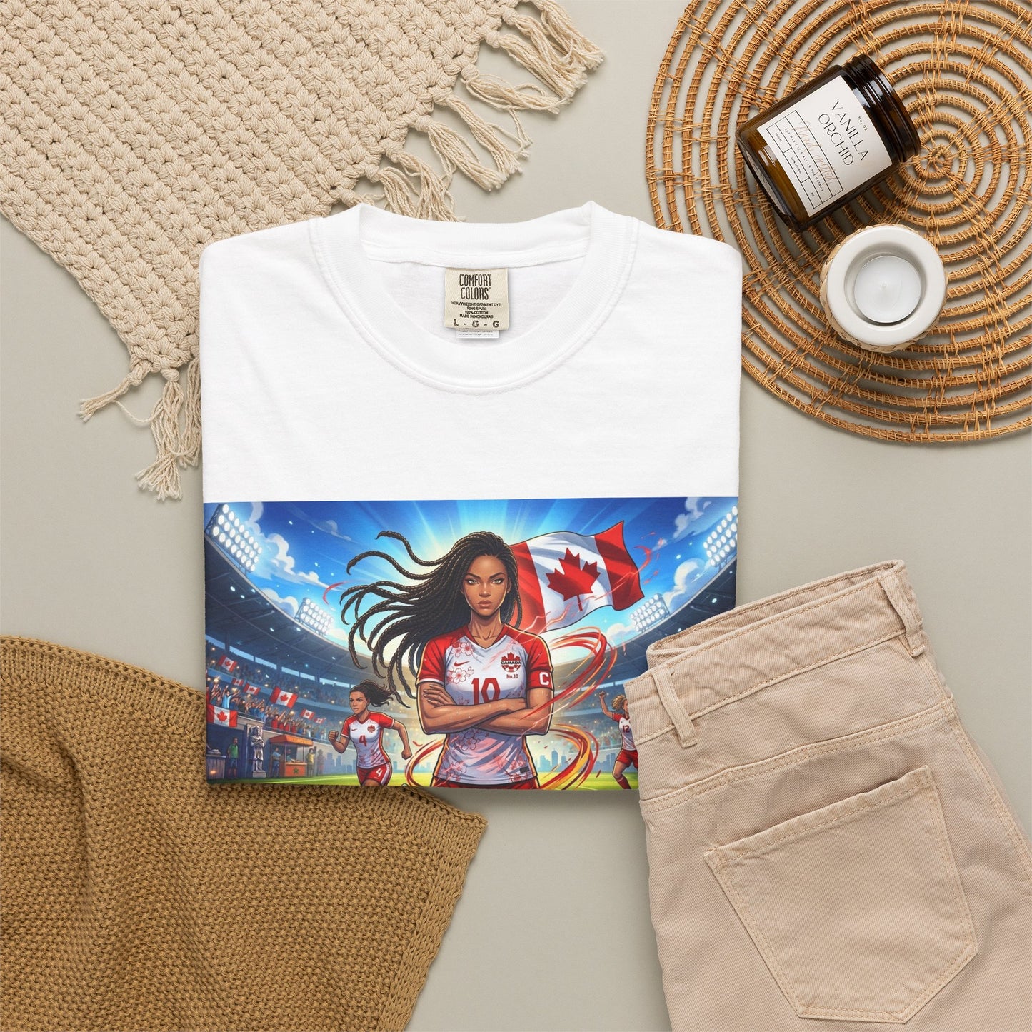 Soccer Star Canada T-Shirt — Women’s Team Jersey Graphic