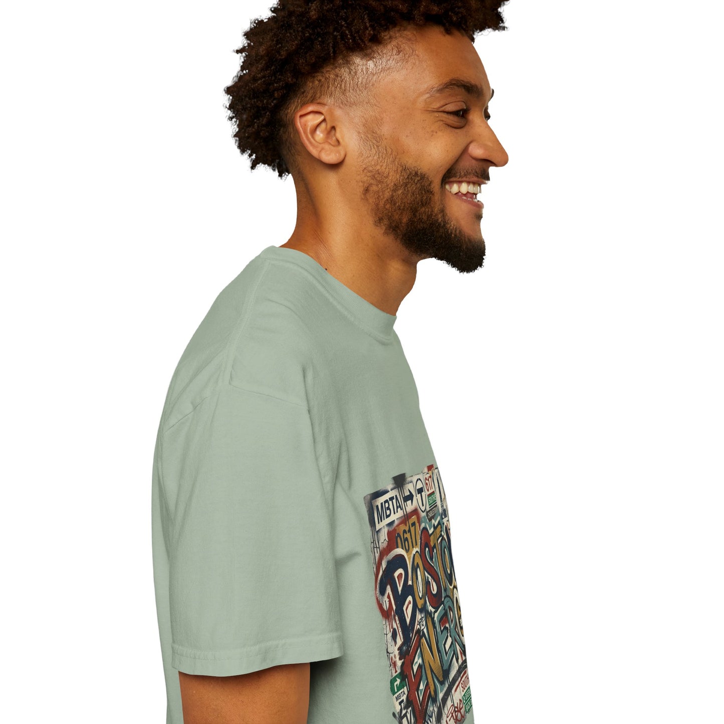 Boston Energy T-Shirt — Graffiti Cityscape Tee