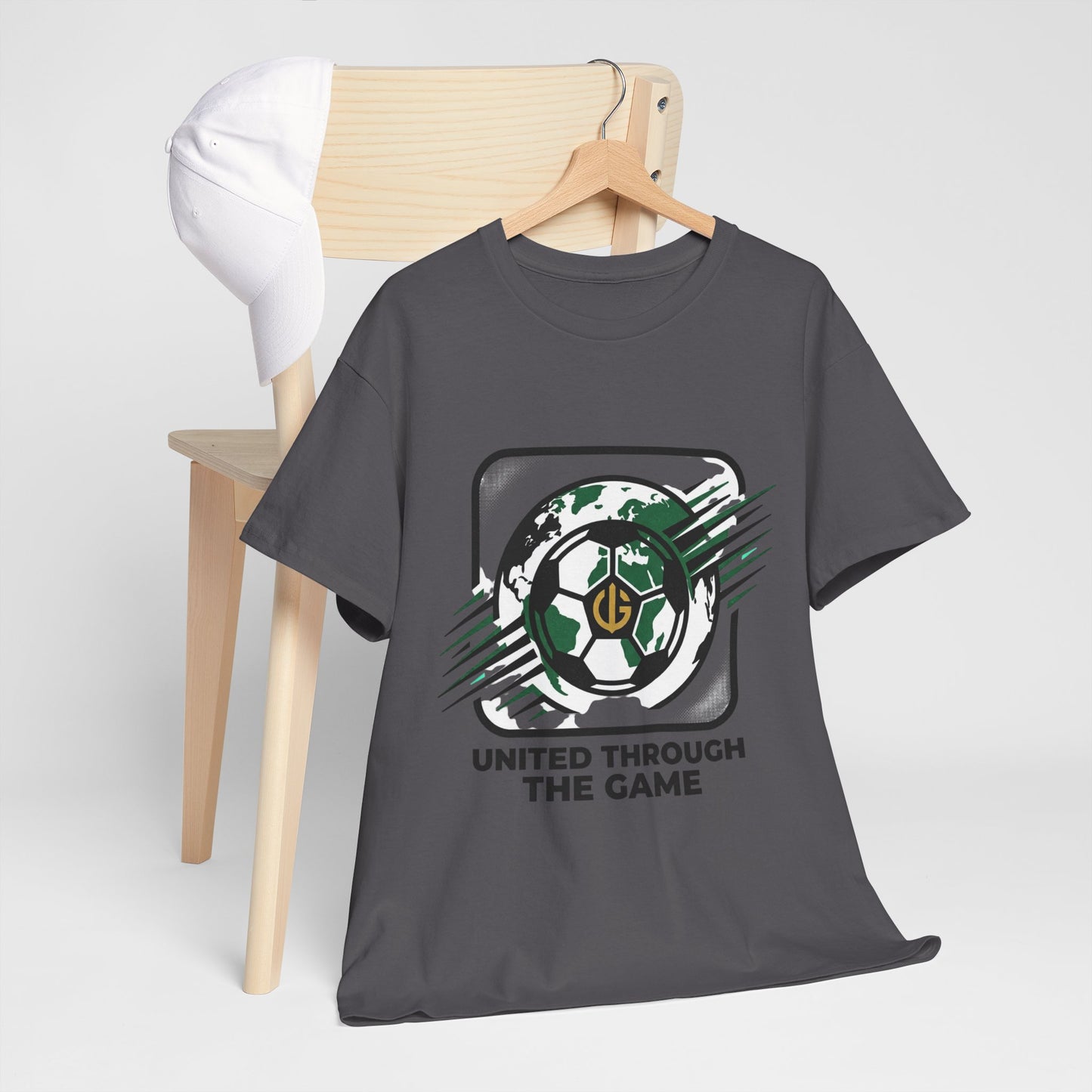 Soccer T-Shirt — "United Through the Game" Graphic Tee