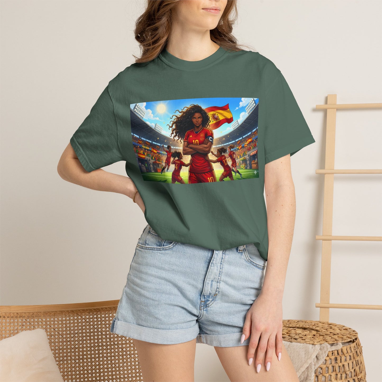 Spain – Female Soccer Champion - Stadium Graphic T-Shirt