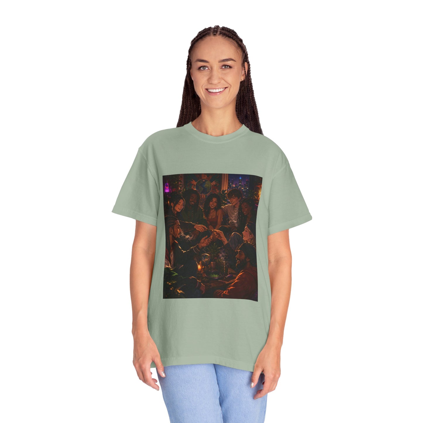 OUR MEMORIES - Vintage Night Party Scene T-Shirt