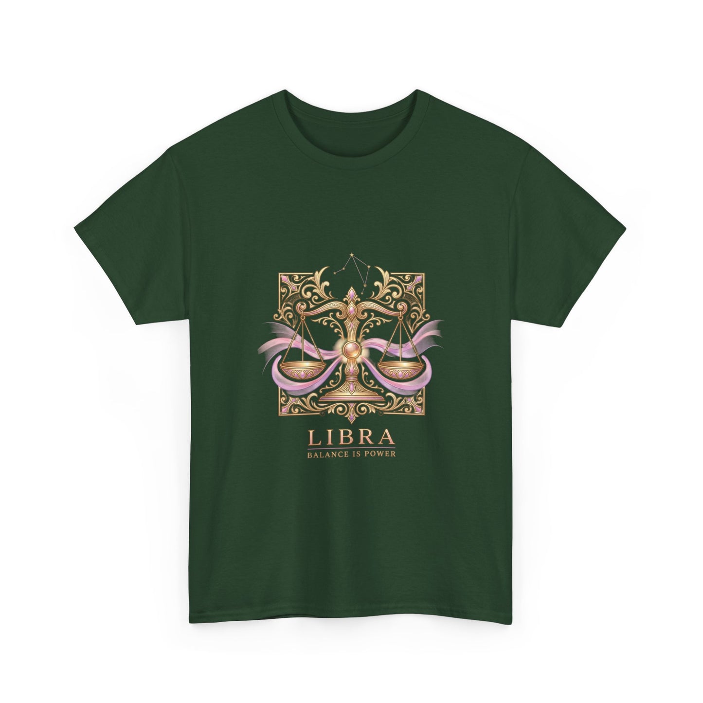 Libra Scales T‑Shirt — Zodiac Balance Is Power Tee