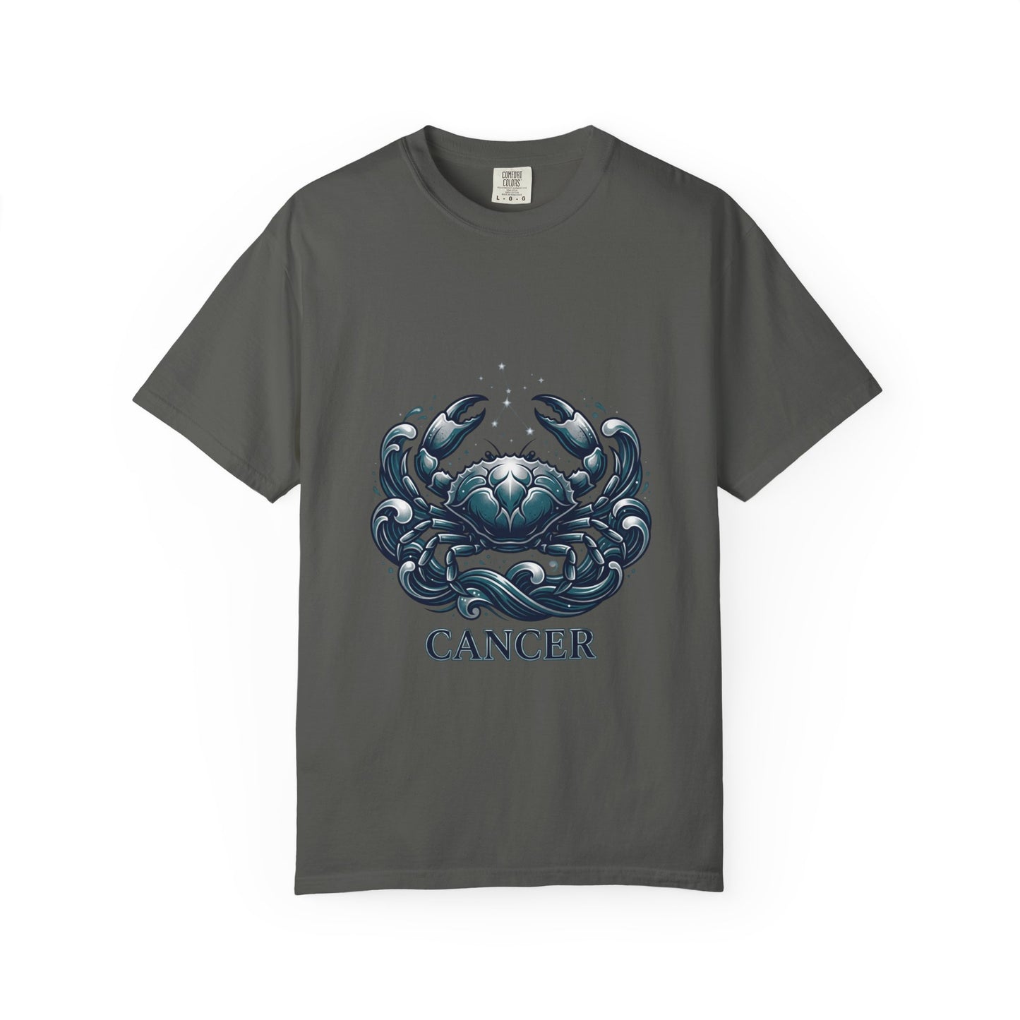 Cancer Zodiac T-Shirt — Stylized Crab Astrological Tee
