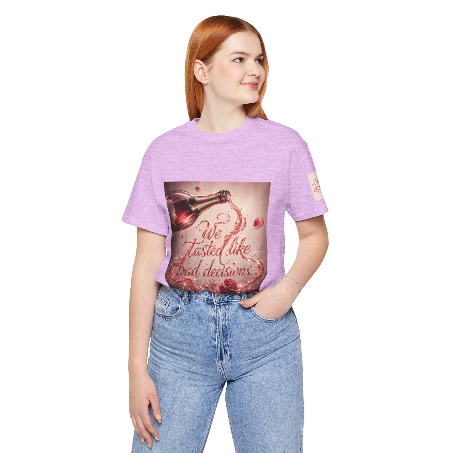 We Tasted Like Bad Decisions T shirt - Pink Champagne Pleasure Graphic Tee