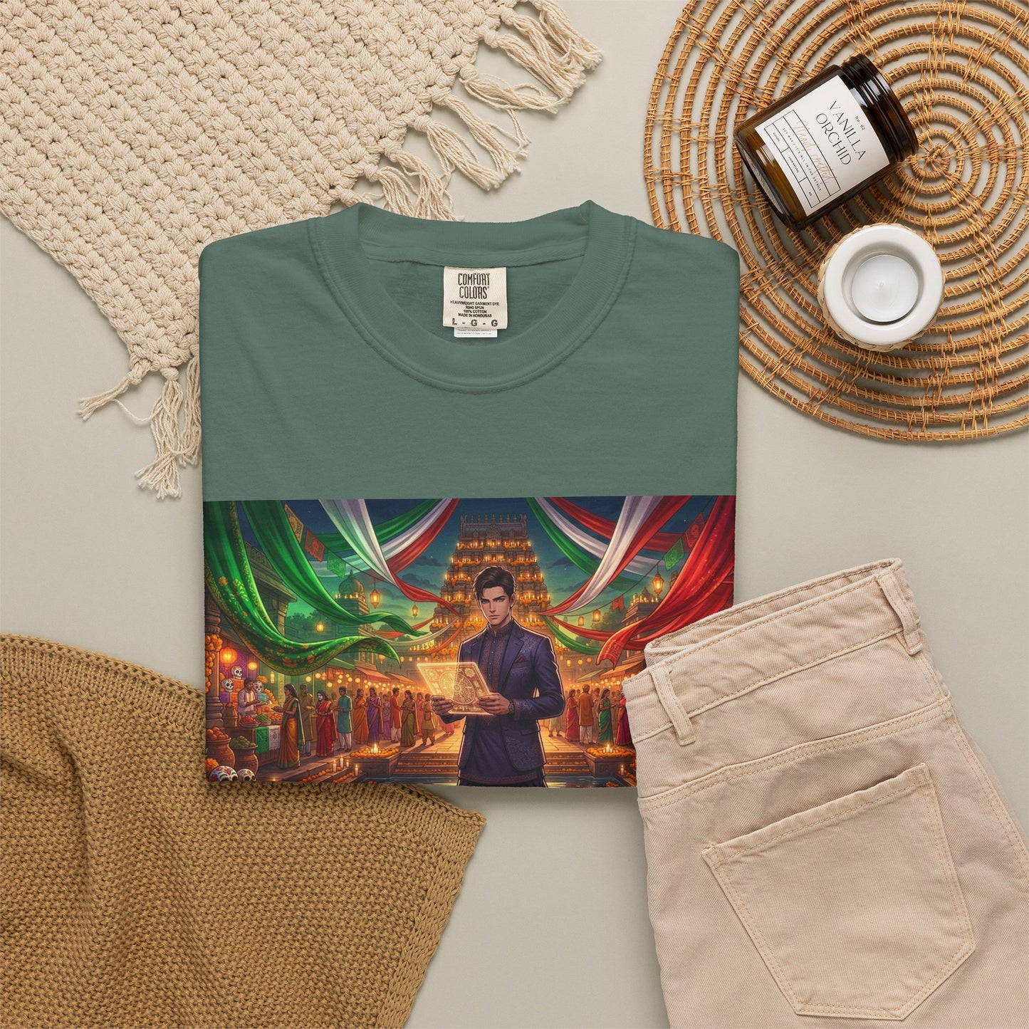 Mexican Festival Night T-Shirt — Cinematic Streets Graphic Tee