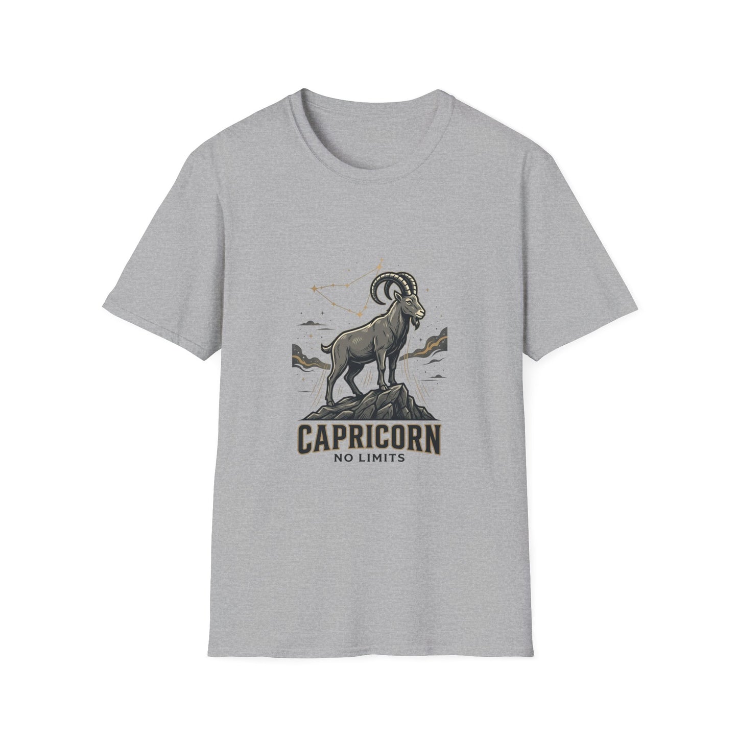 Capricorn 'No Limits' Zodiac T-Shirt — Goat Constellation Astrology Tee