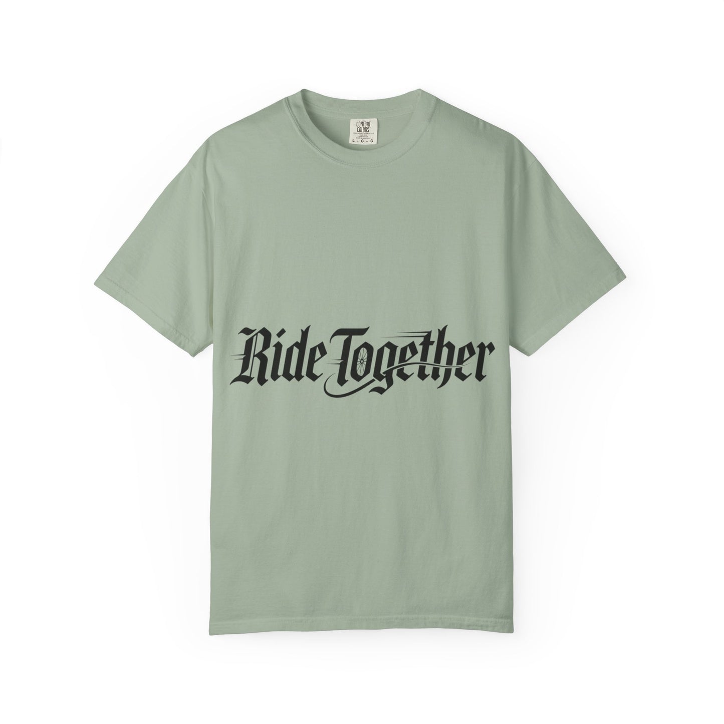 Ride Together T-Shirt — Gothic Script Motorcycle Tee
