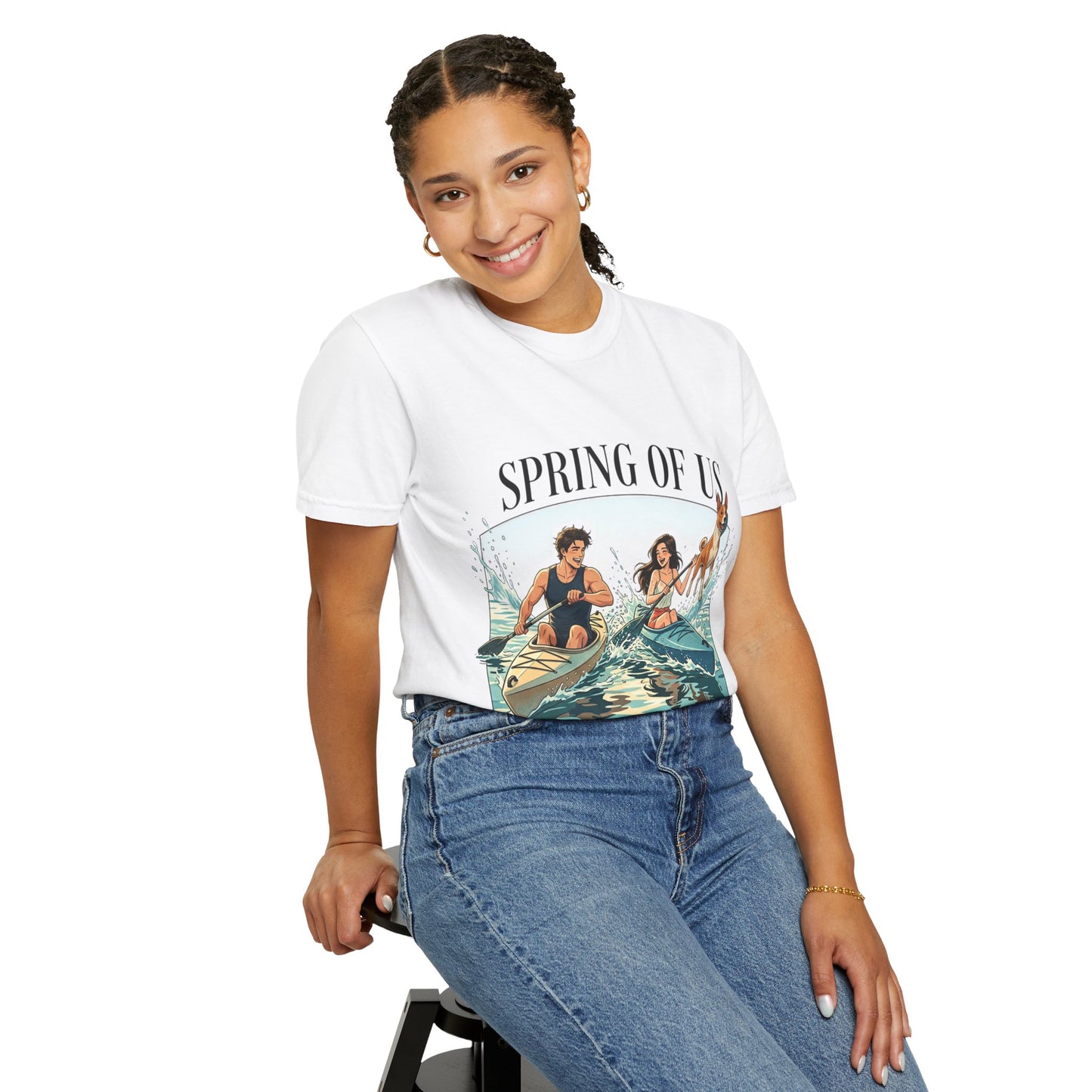 Spring of Us Kayaking T-Shirt — Retro Outdoor Adventure Tee
