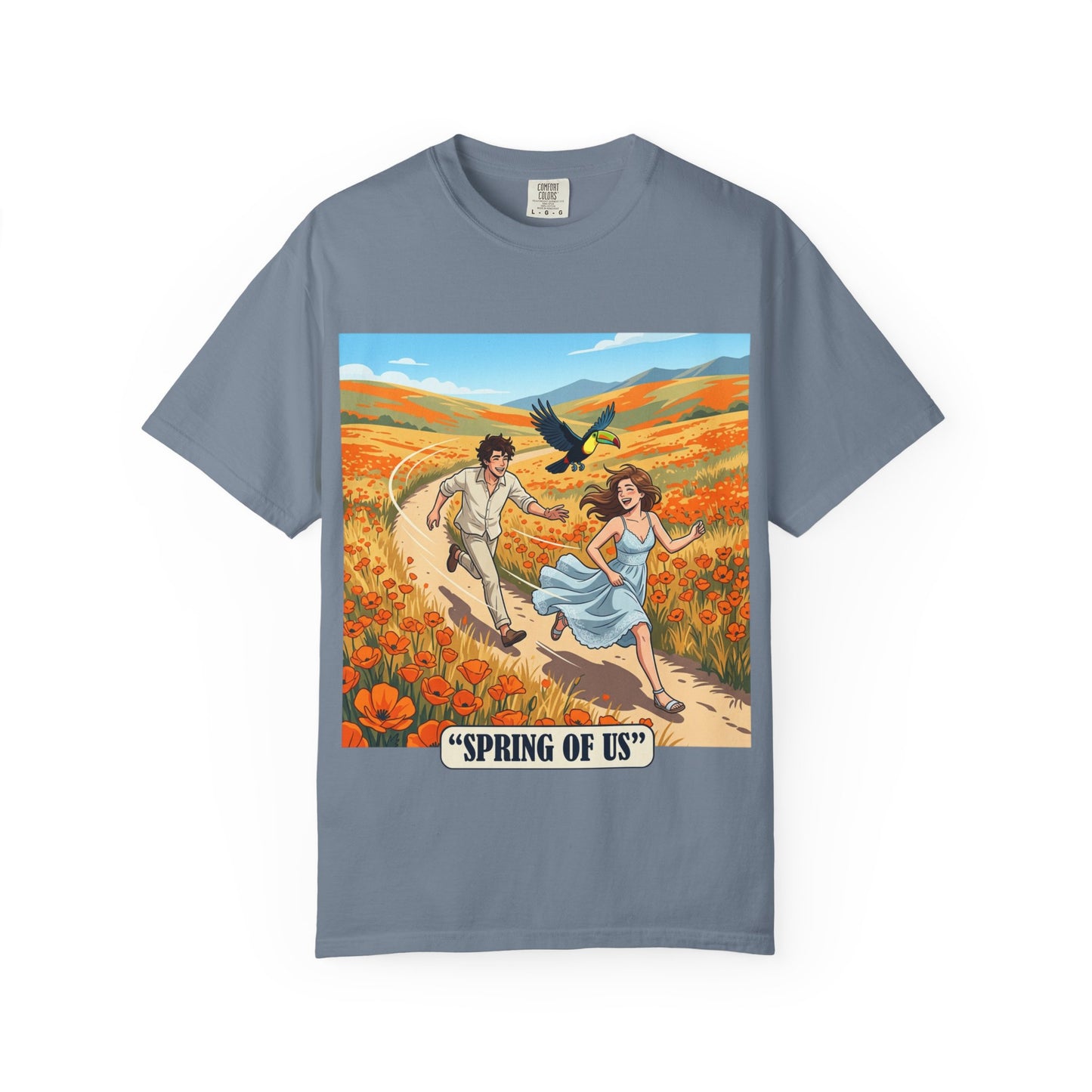 Spring of Us T-Shirt — Romantic Field Illustration Tee