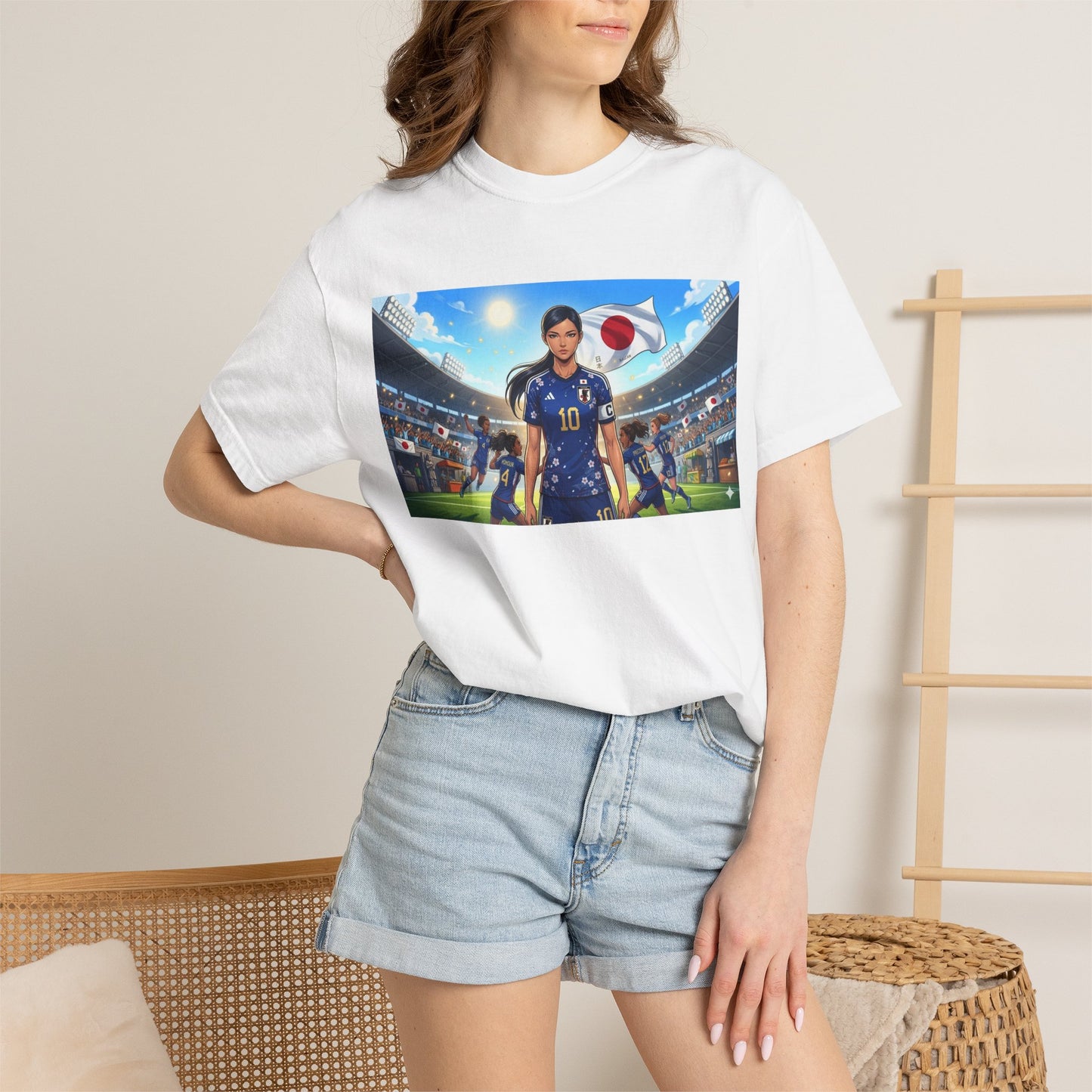 Soccer Player Japan T-Shirt — Japan Flag Soccer Fan Tee