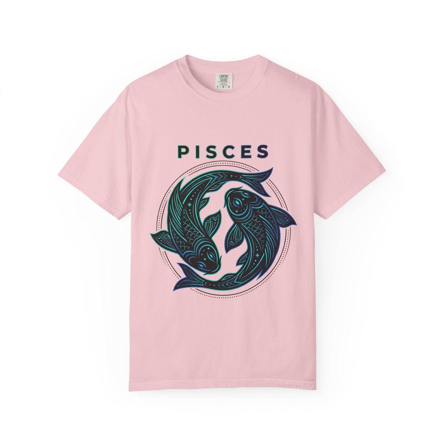 Pisces Zodiac T-Shirt — Artistic Twin Fish Astrology Tee