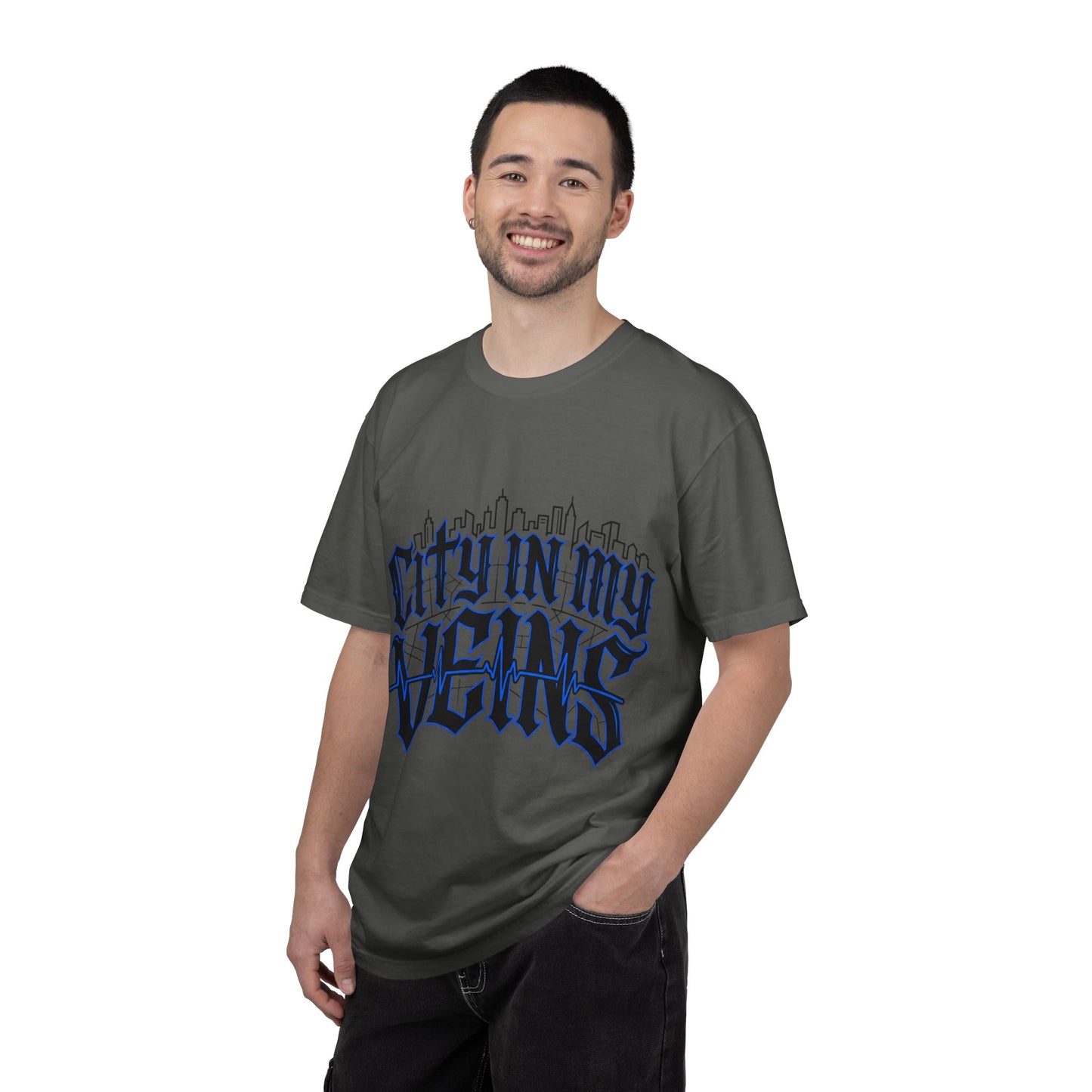 City in My Veins T-Shirt — Urban Skyline Graphic Tee