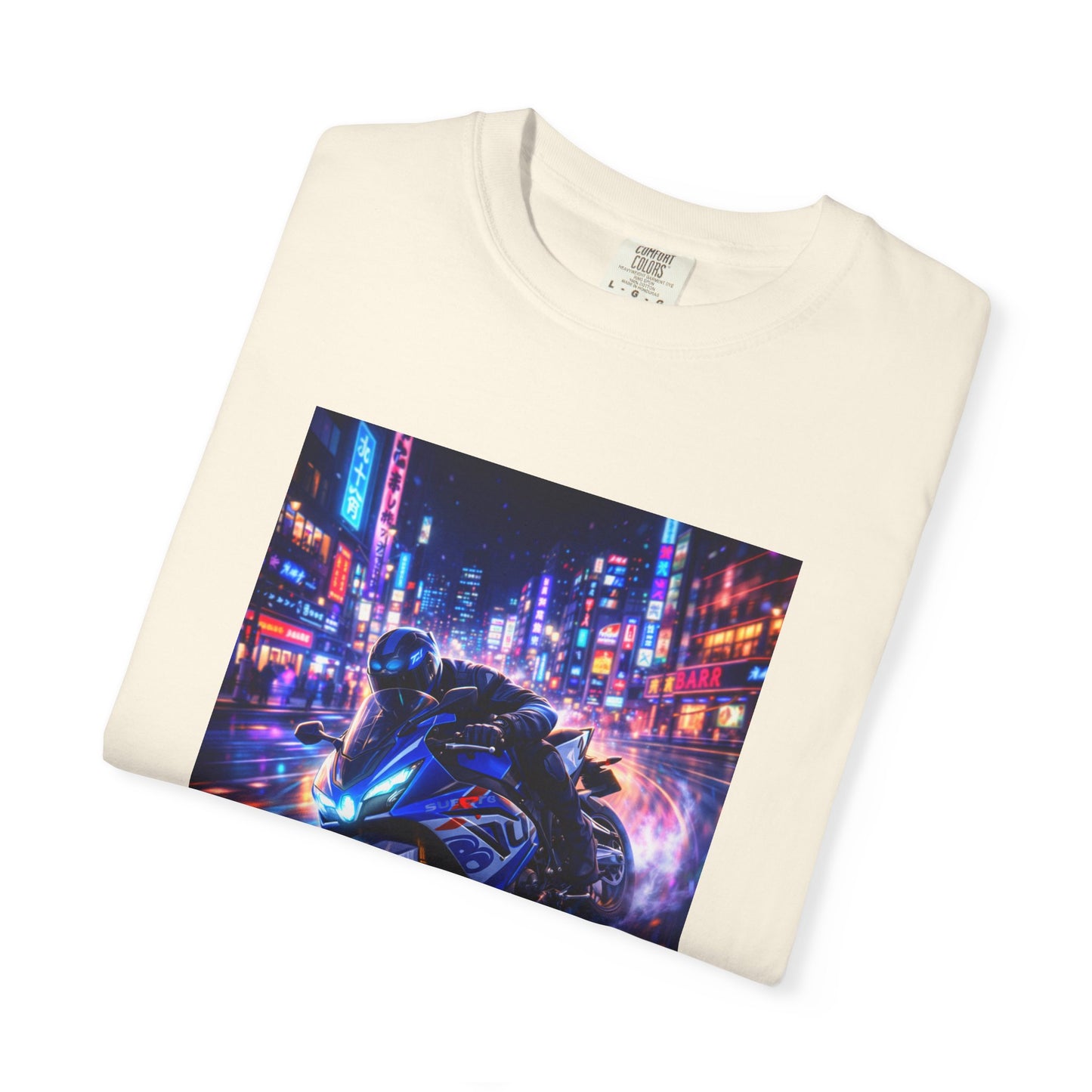 Suzuki GSX-R1000-NEON NIGHT RUN -  T-Shirt — Neon Night Rider Graphic Tee