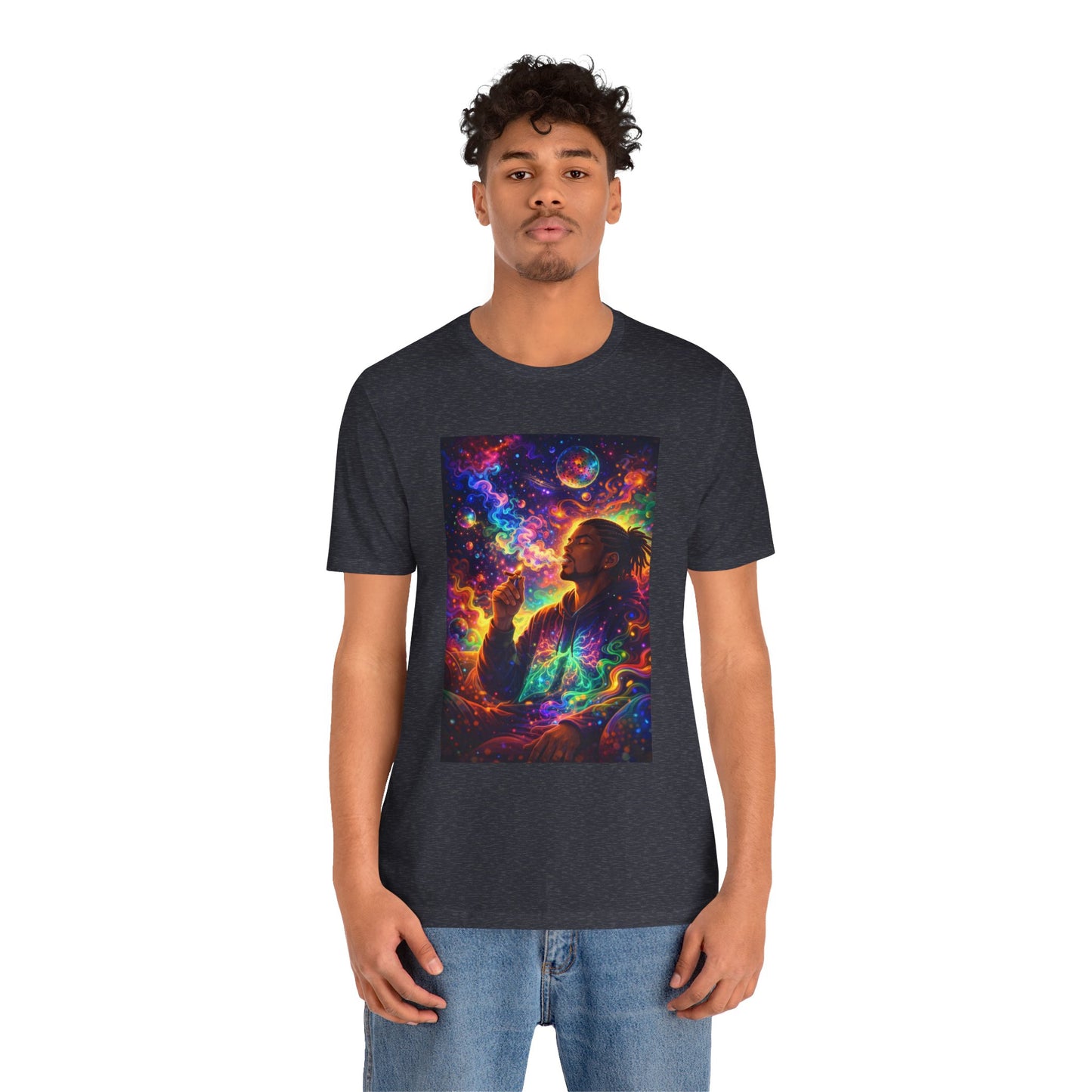 Psychedelic Session T-Shirt — Cosmic Portrait Graphic Tee