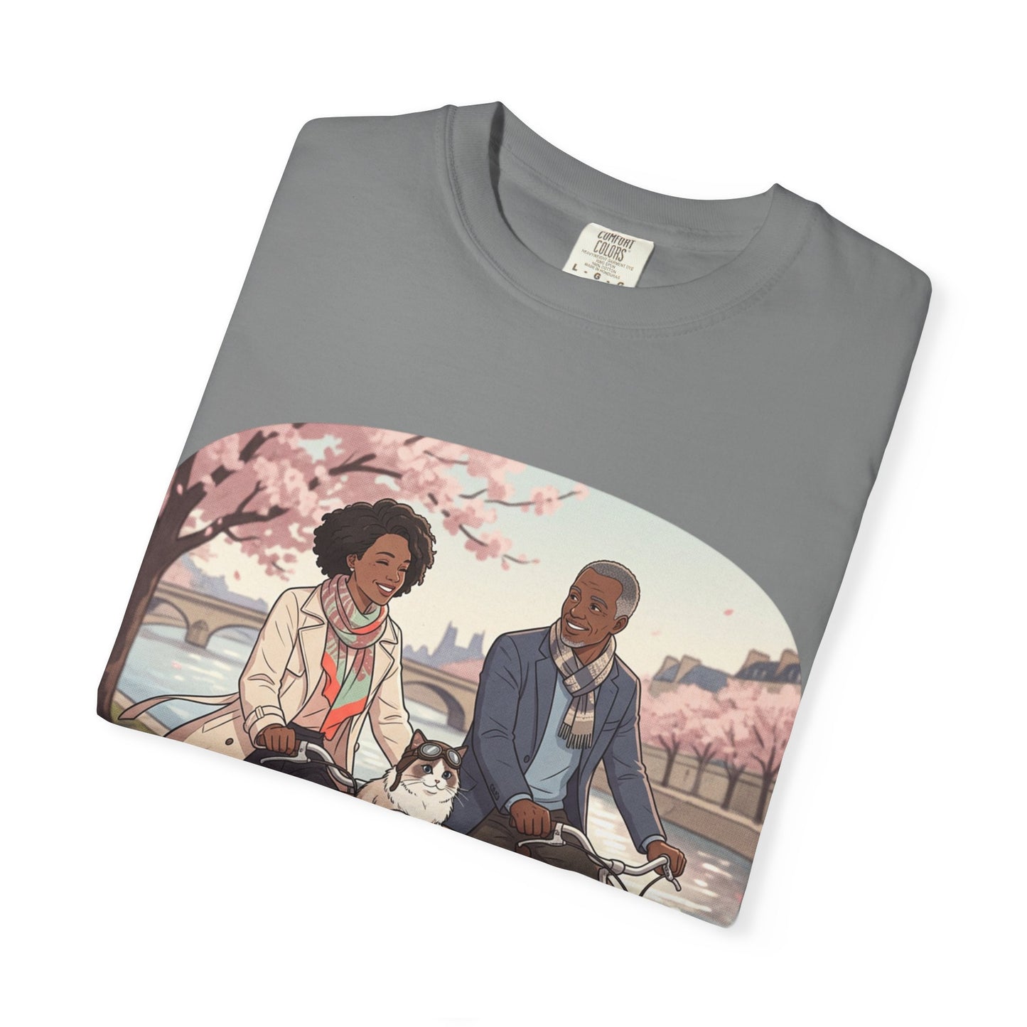 Couples Cherry Blossom Bike Ride T-Shirt