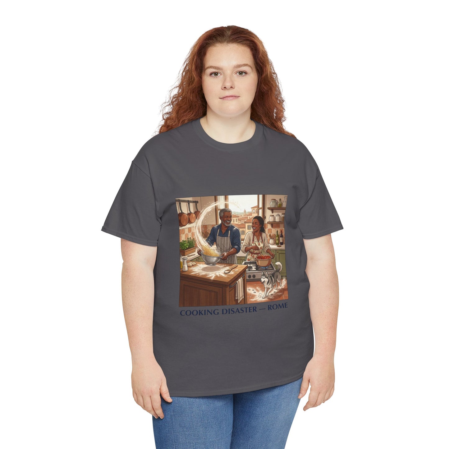 T-Shirt — 'Cooking Disaster — Rome' Illustrated Cooking Tee