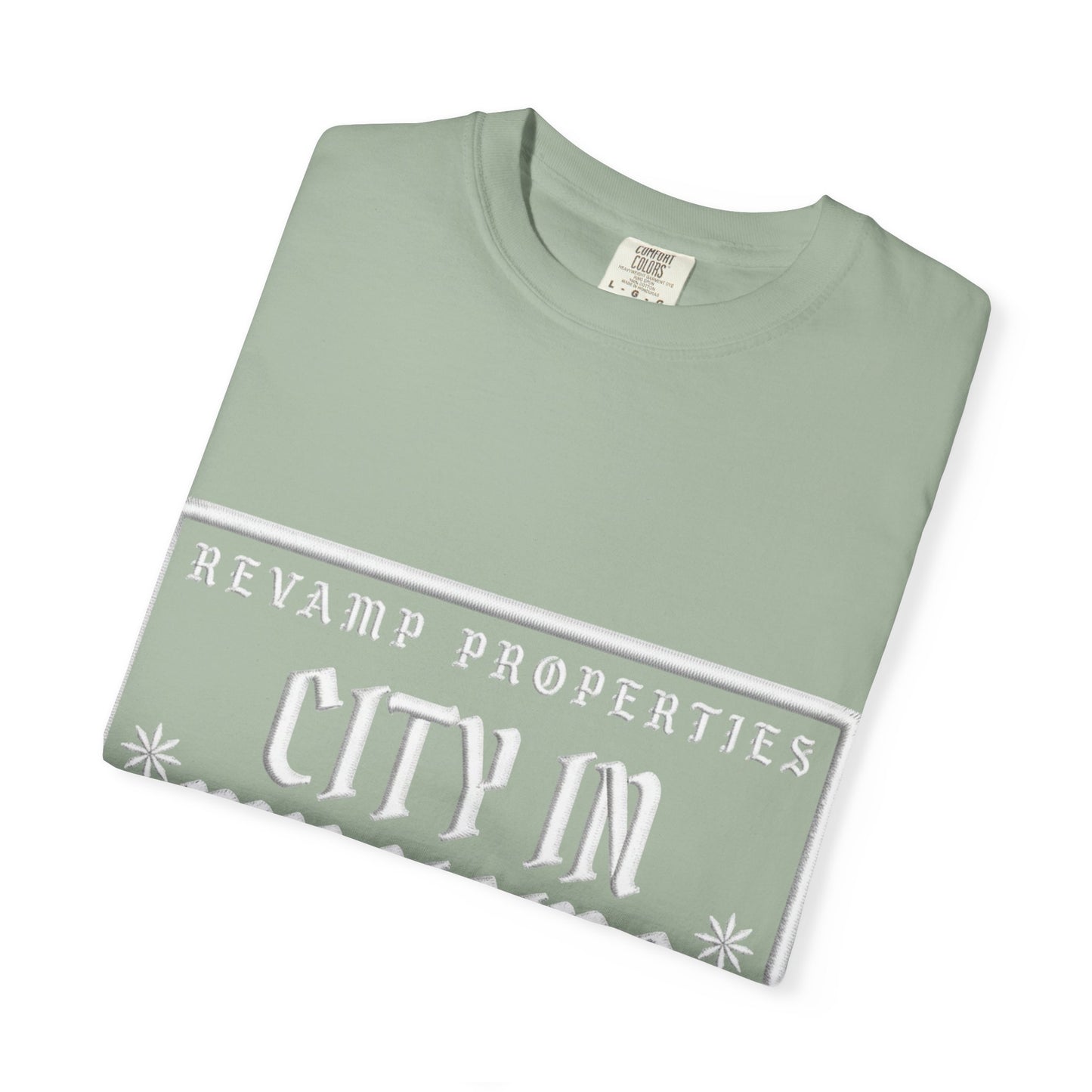 City In My Veins T‑Shirt — Vintage Cityscape Tee (Boston • NYC • Manchester)