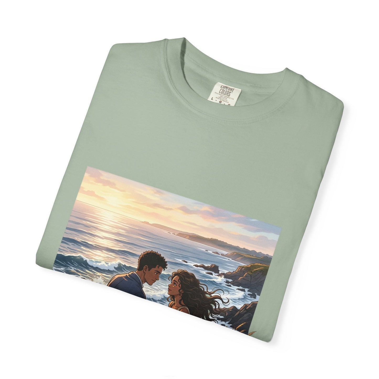 Romantic Sunset Beach Couple T-Shirt