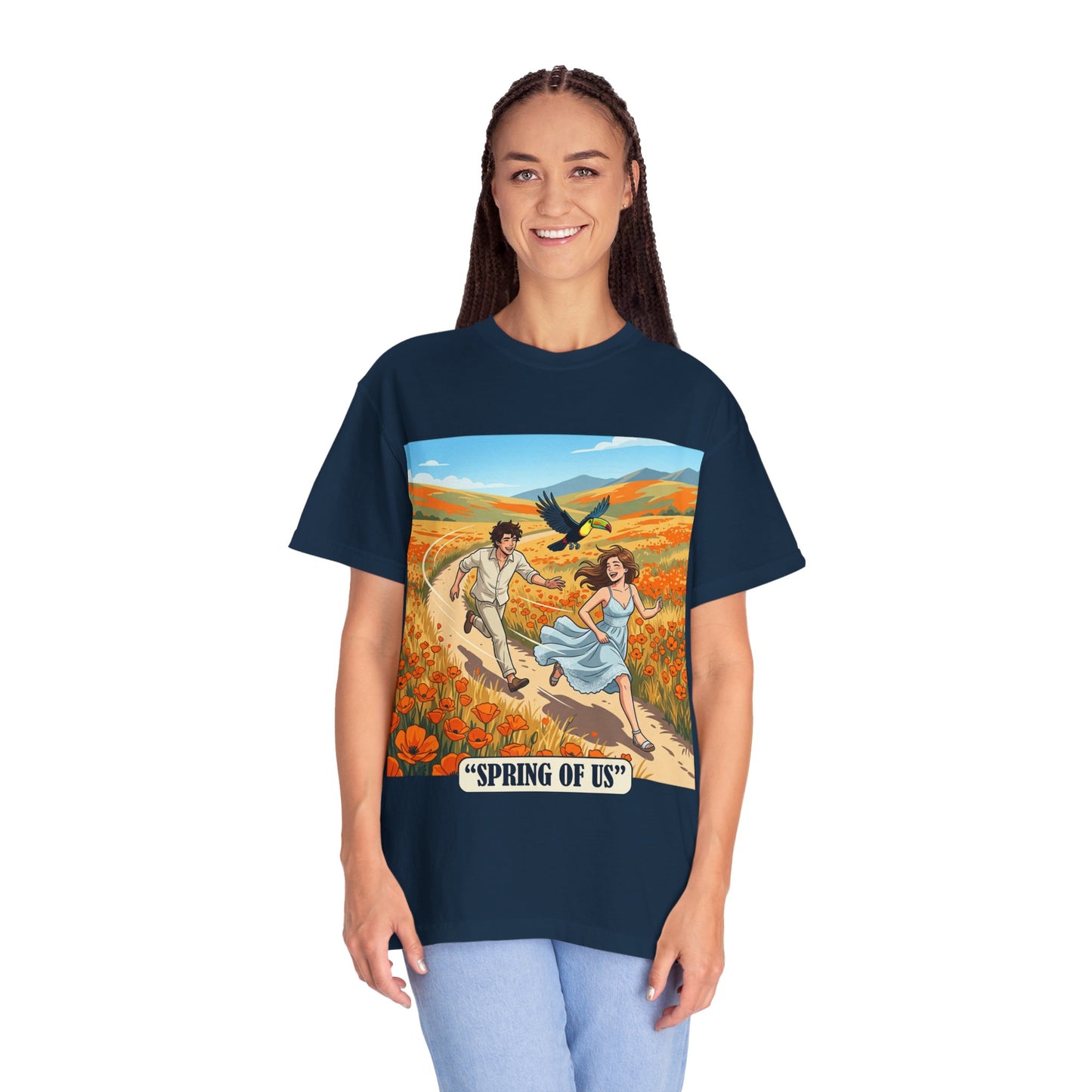 Spring of Us T-Shirt — Romantic Field Illustration Tee