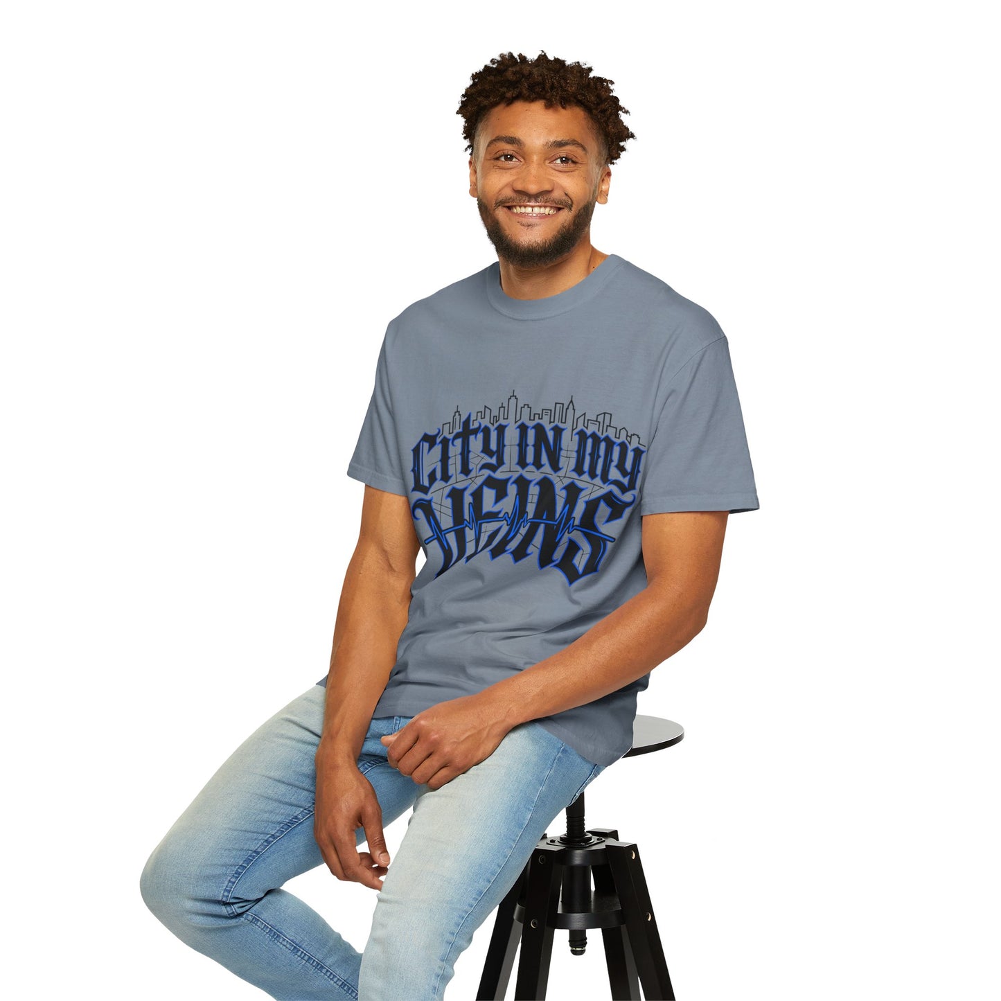 City in My Veins T-Shirt — Urban Skyline Graphic Tee