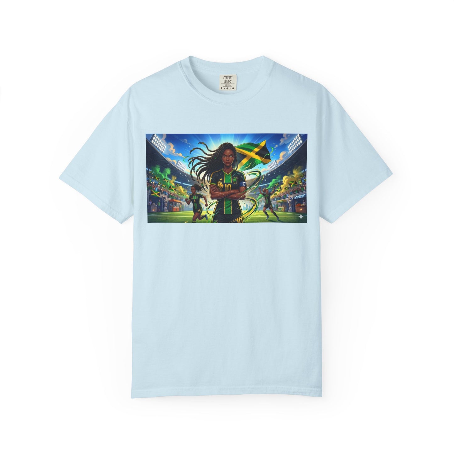 Jamaican Soccer Captain T-Shirt — Rasta Player Stadium Graphic Tee