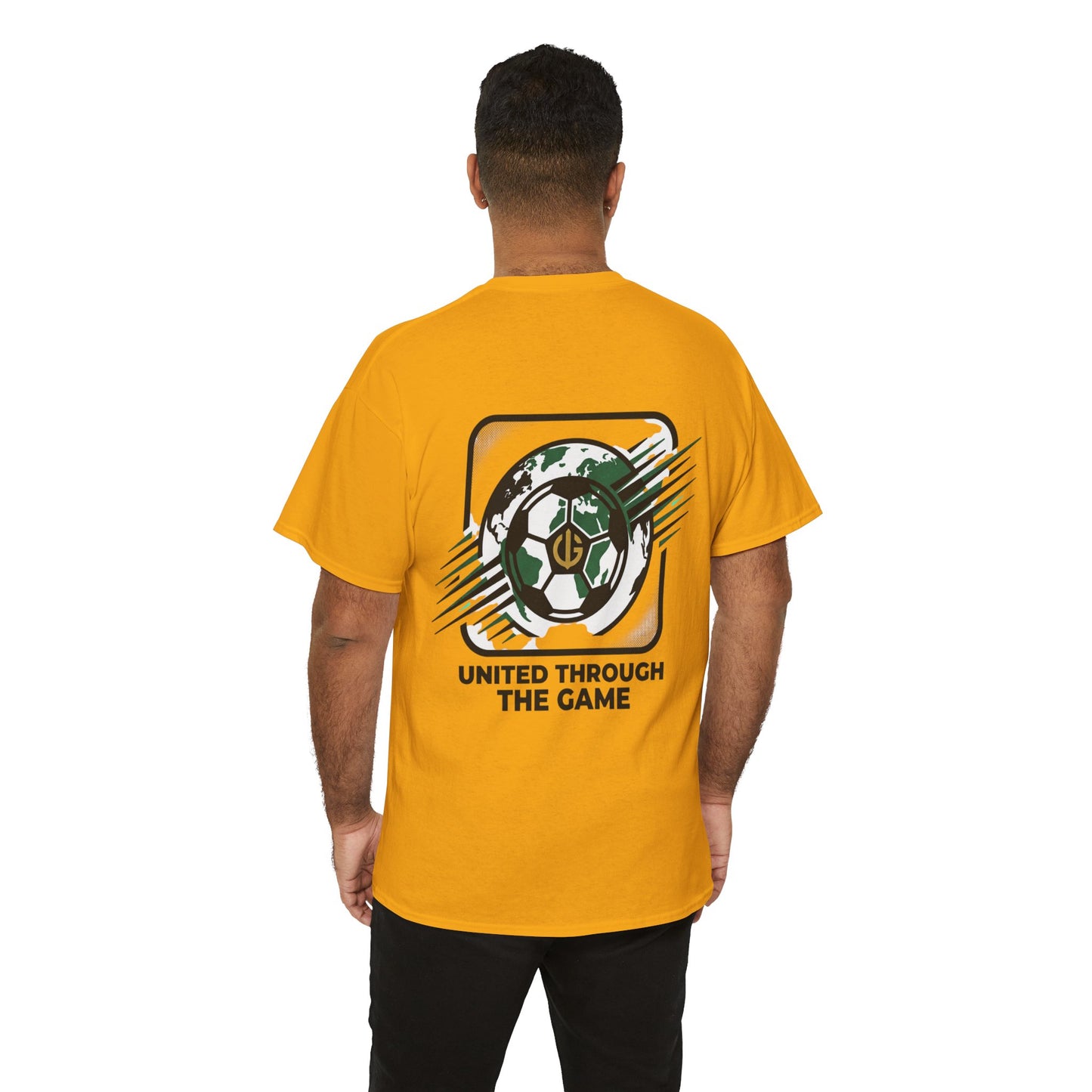 Soccer T-Shirt — "United Through the Game" Graphic Tee