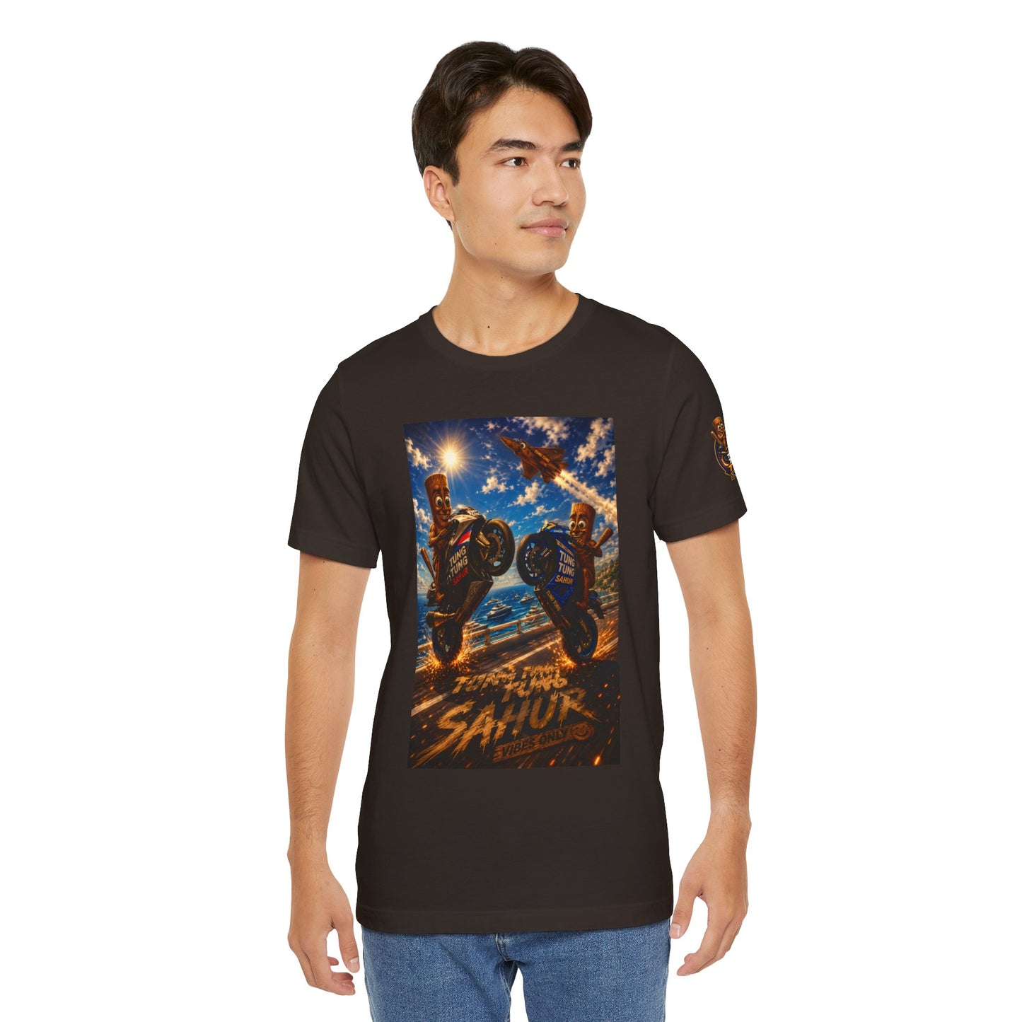 Motorcycle Stunt Tee — Sahara Riders Graphic T-Shirt