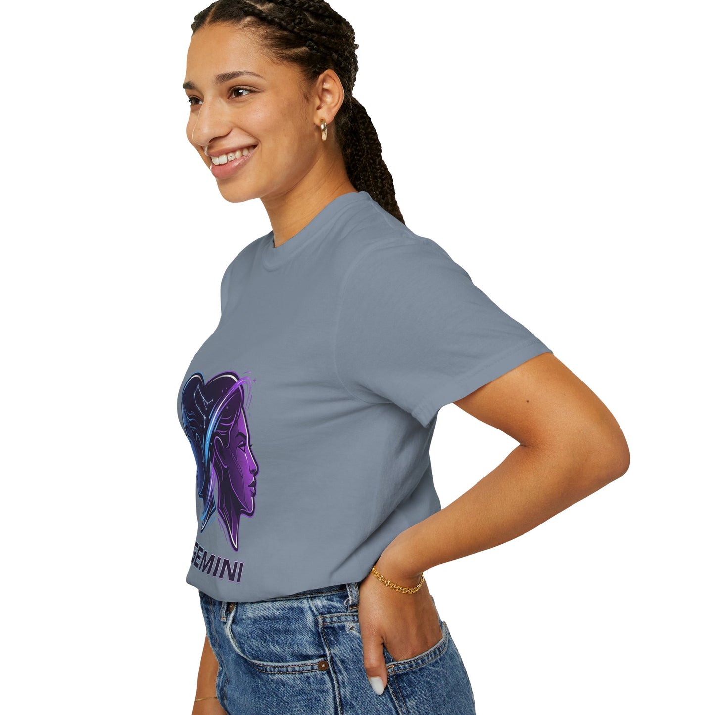 Gemini Zodiac T‑Shirt — Dual Faces Astrology Tee