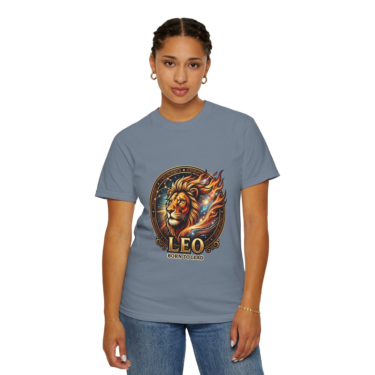 Leo 'Born to Lead' T-Shirt — Bold Zodiac Lion Graphic Tee