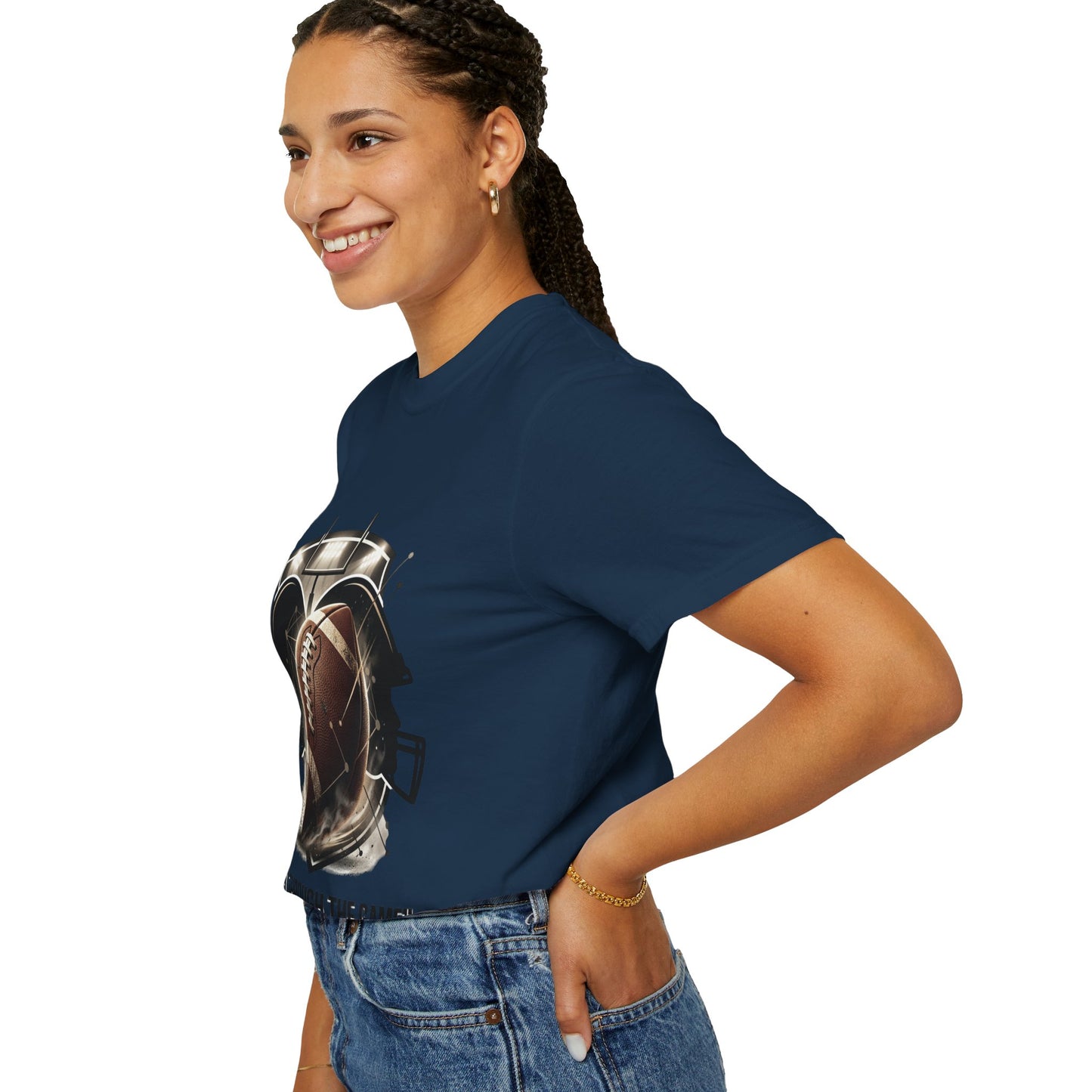 Football T-Shirt — "United Through the Game" Team Spirit Tee