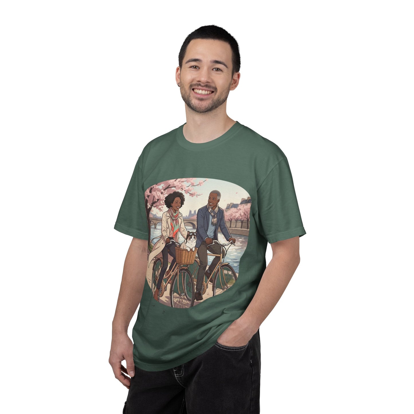 Couples Cherry Blossom Bike Ride T-Shirt
