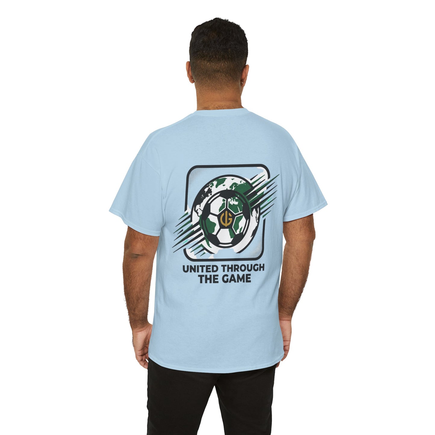 Soccer T-Shirt — "United Through the Game" Graphic Tee