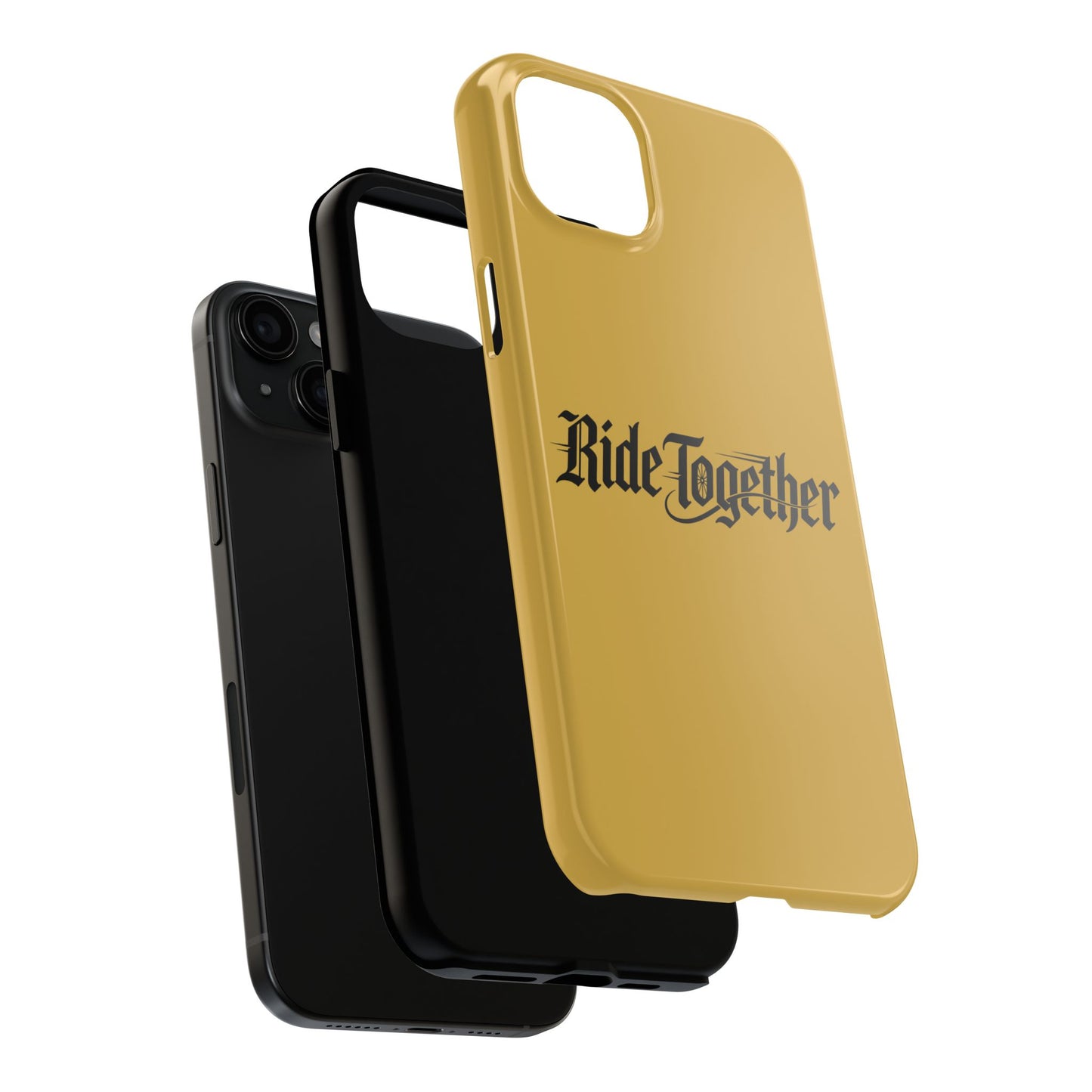 Ride Together Tough Phone Case — Durable Retro Script Protective Cover