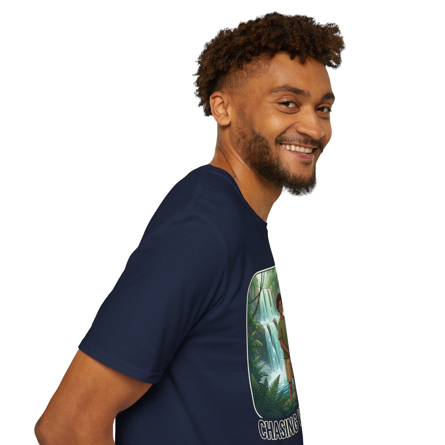 Chasing Waterfalls T-Shirt — Couple Adventure Graphic Tee