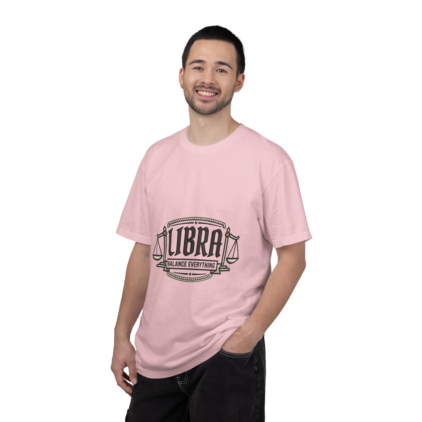 Libra Zodiac T-Shirt — "Balance Everything" Scales Design