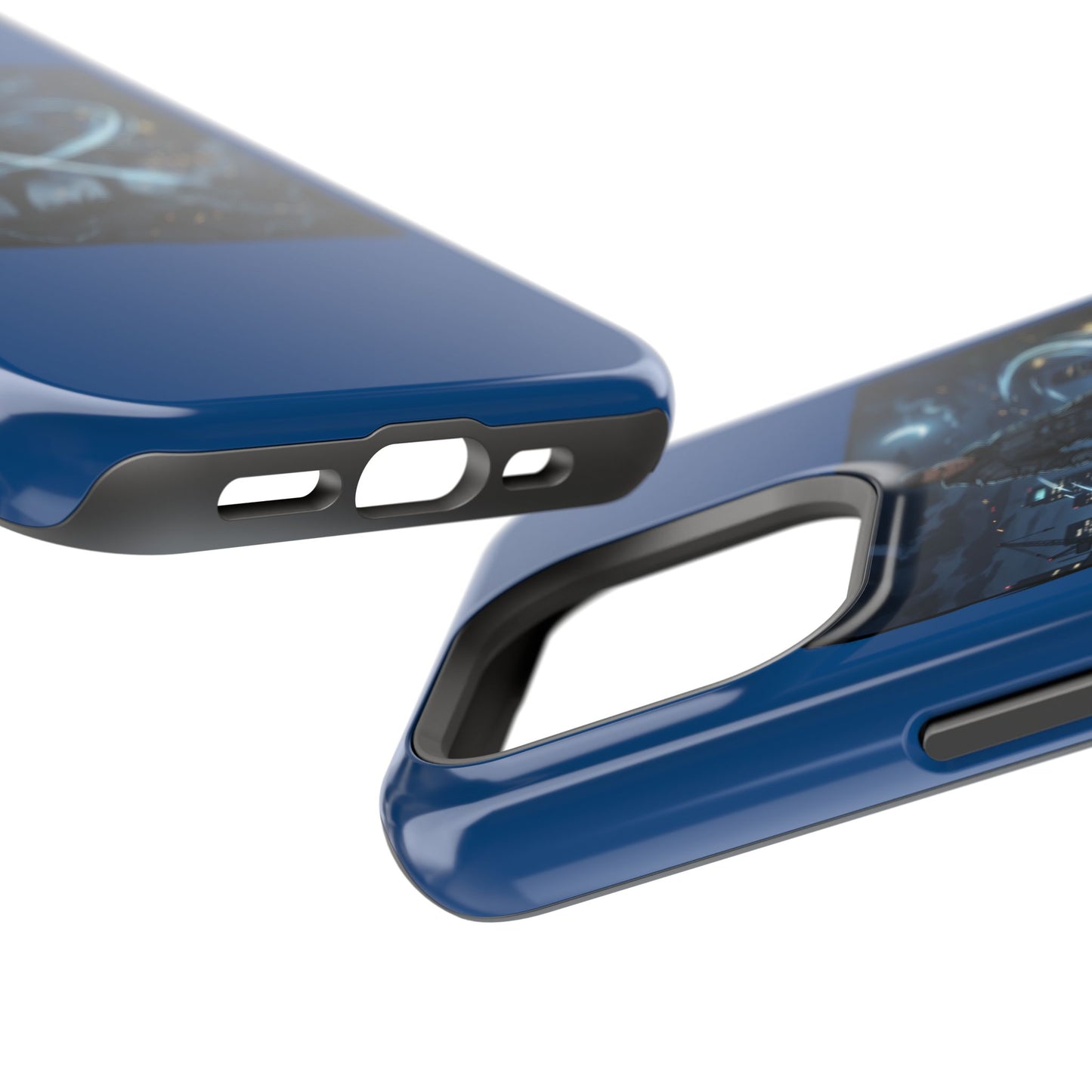 Magnetic Impact-Resistant Phone Case — Night Warrior Sci‑Fi Design